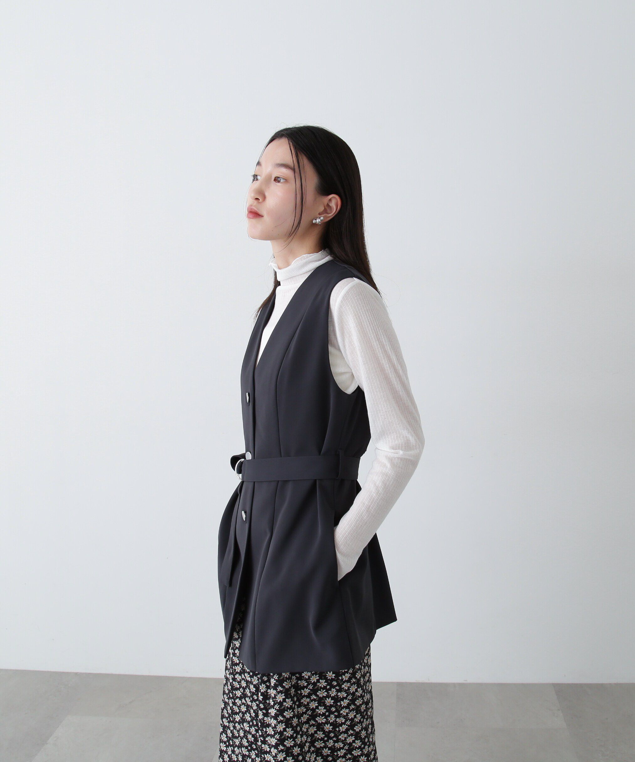  「ベルトツキペプラムジレ」|ブルゾン・スタジャン|