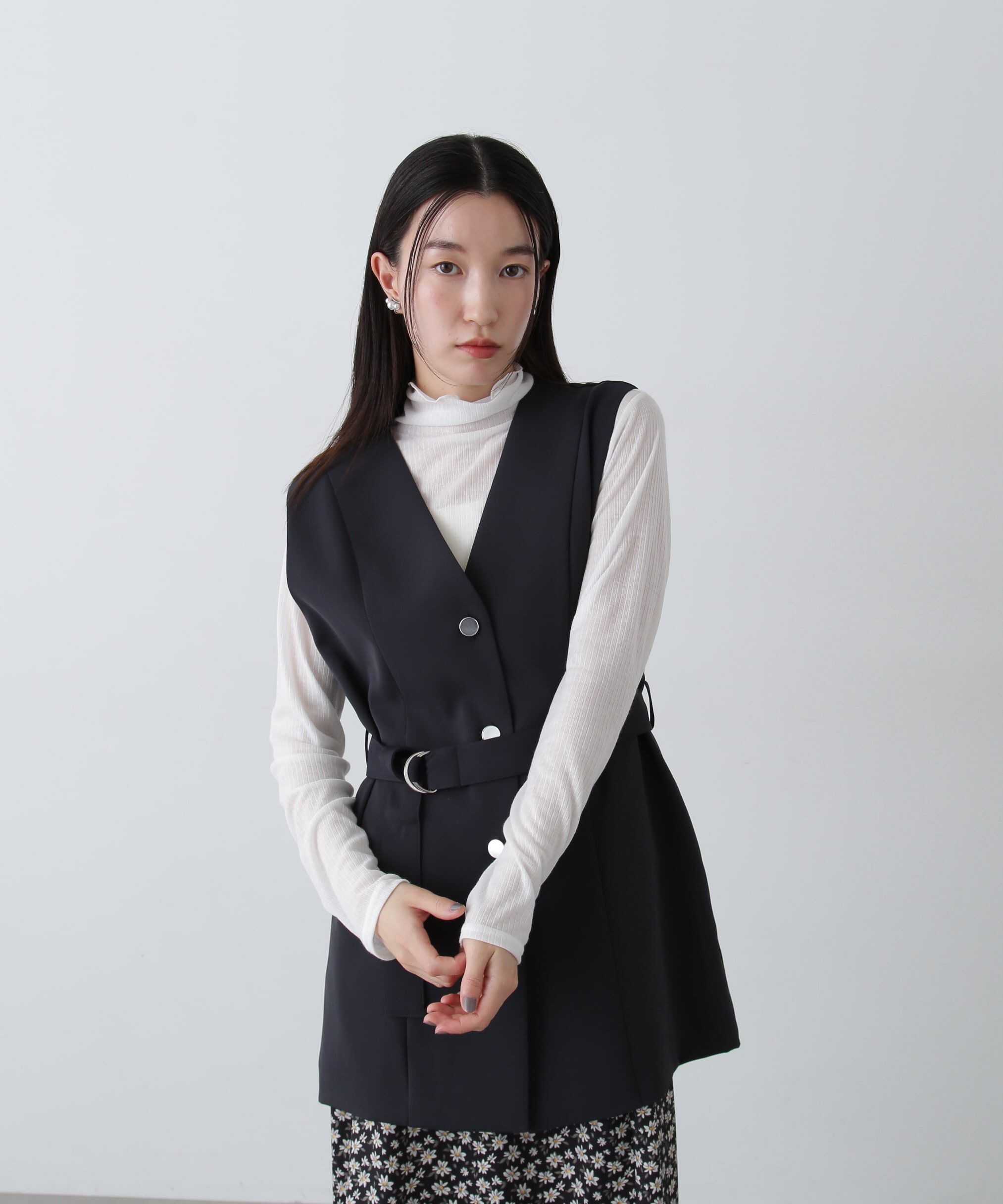  「ベルトツキペプラムジレ」|ブルゾン・スタジャン|