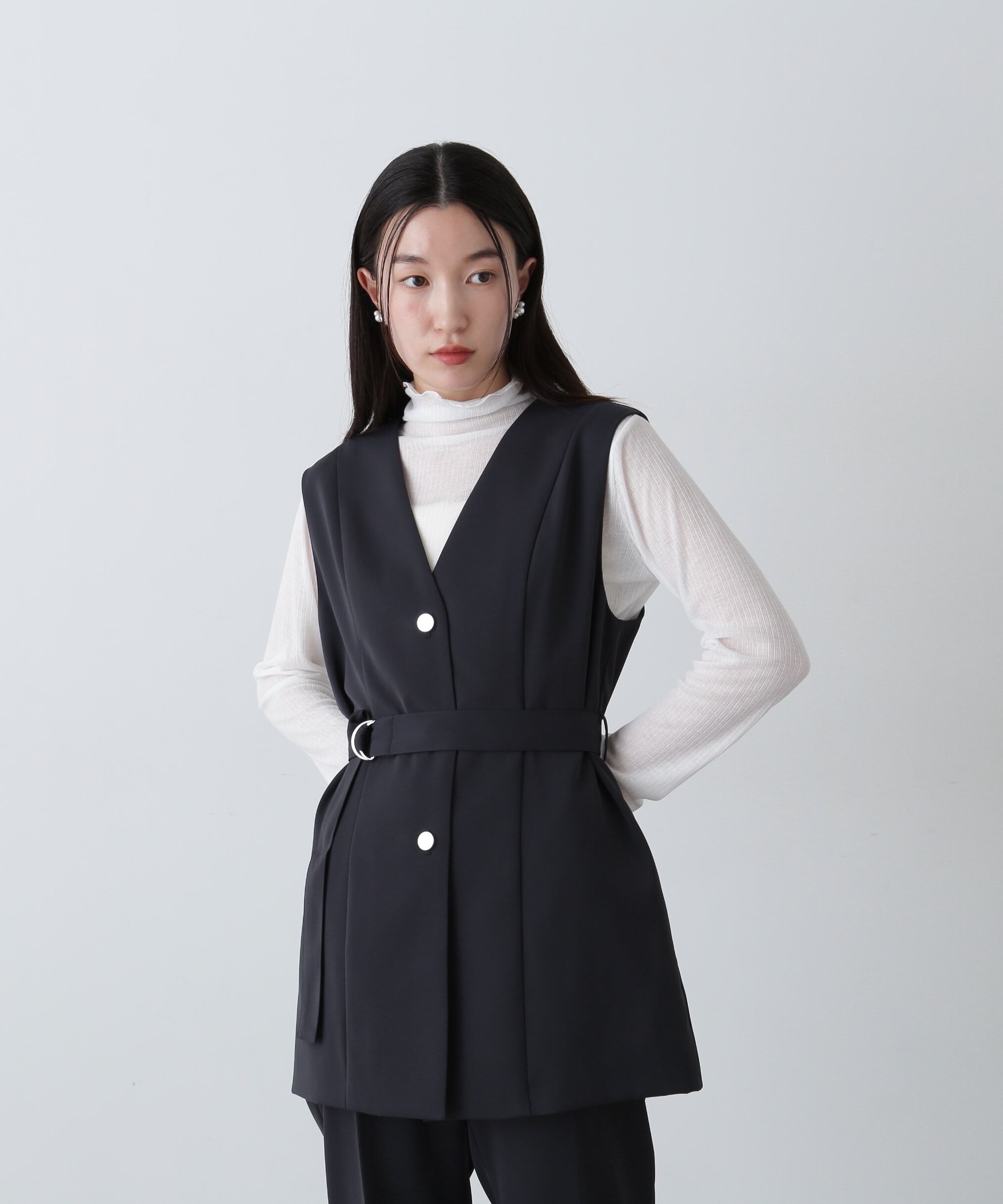  「ベルトツキペプラムジレ」|ブルゾン・スタジャン|