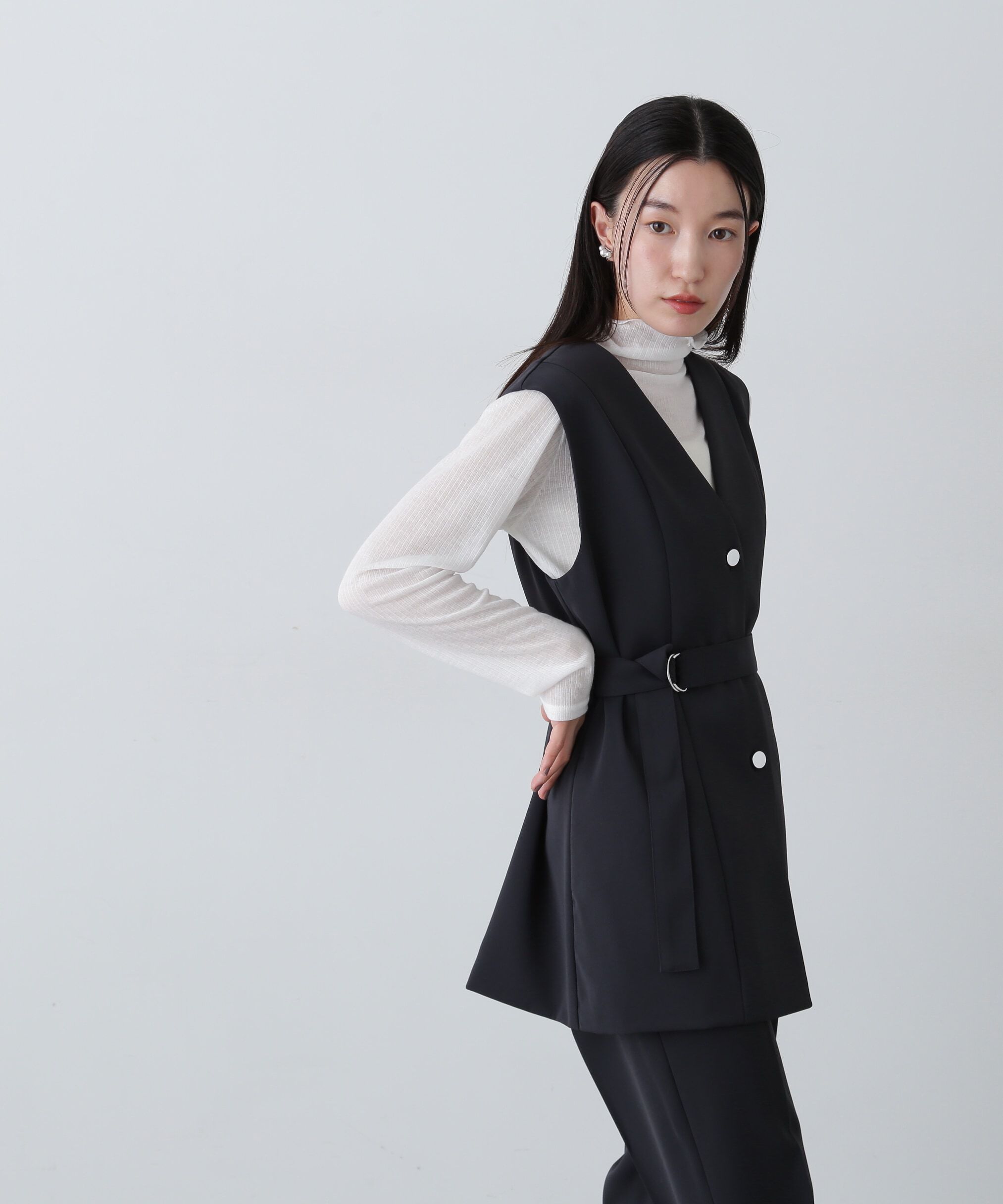  「ベルトツキペプラムジレ」|ブルゾン・スタジャン|