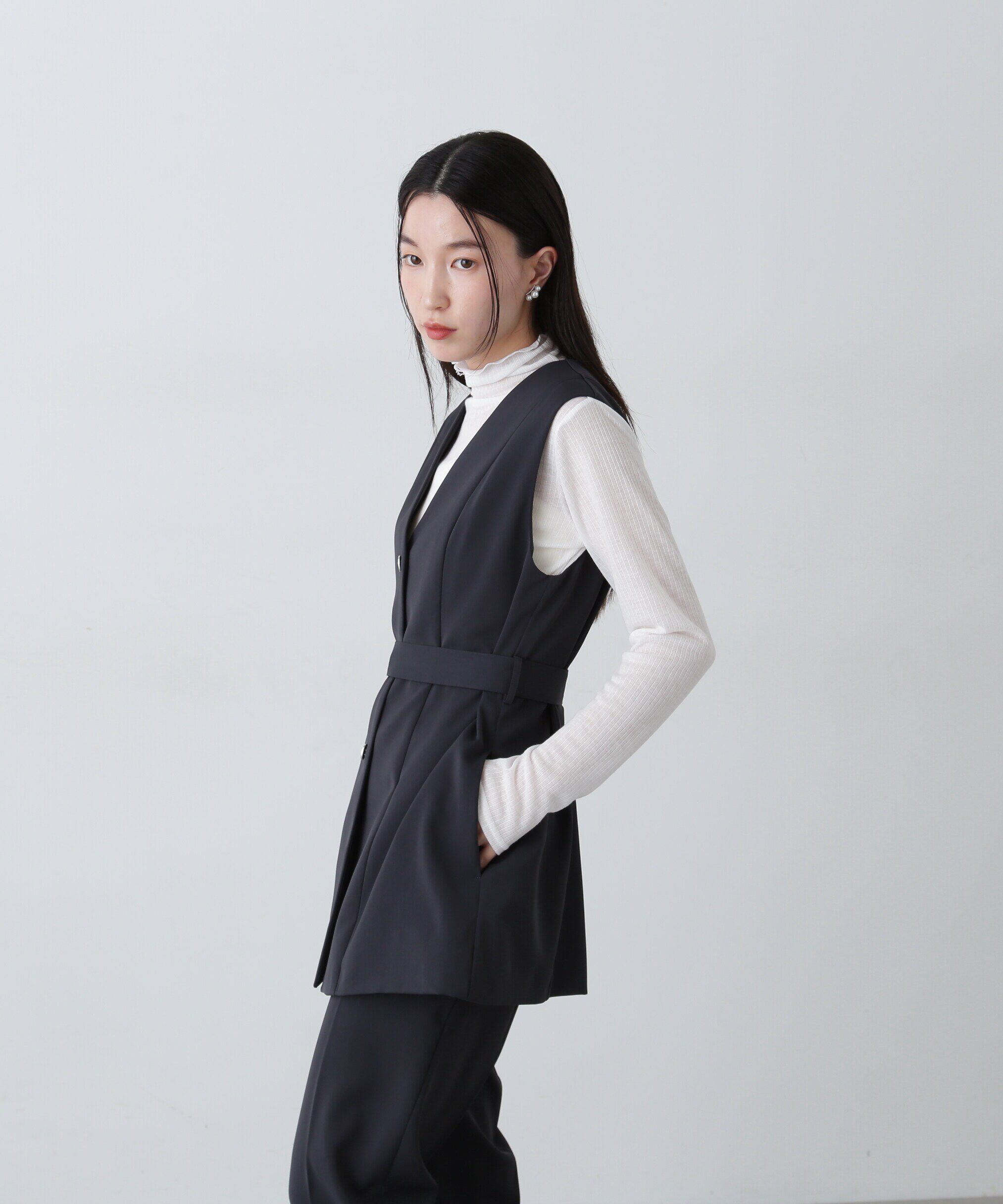  「ベルトツキペプラムジレ」|ブルゾン・スタジャン|