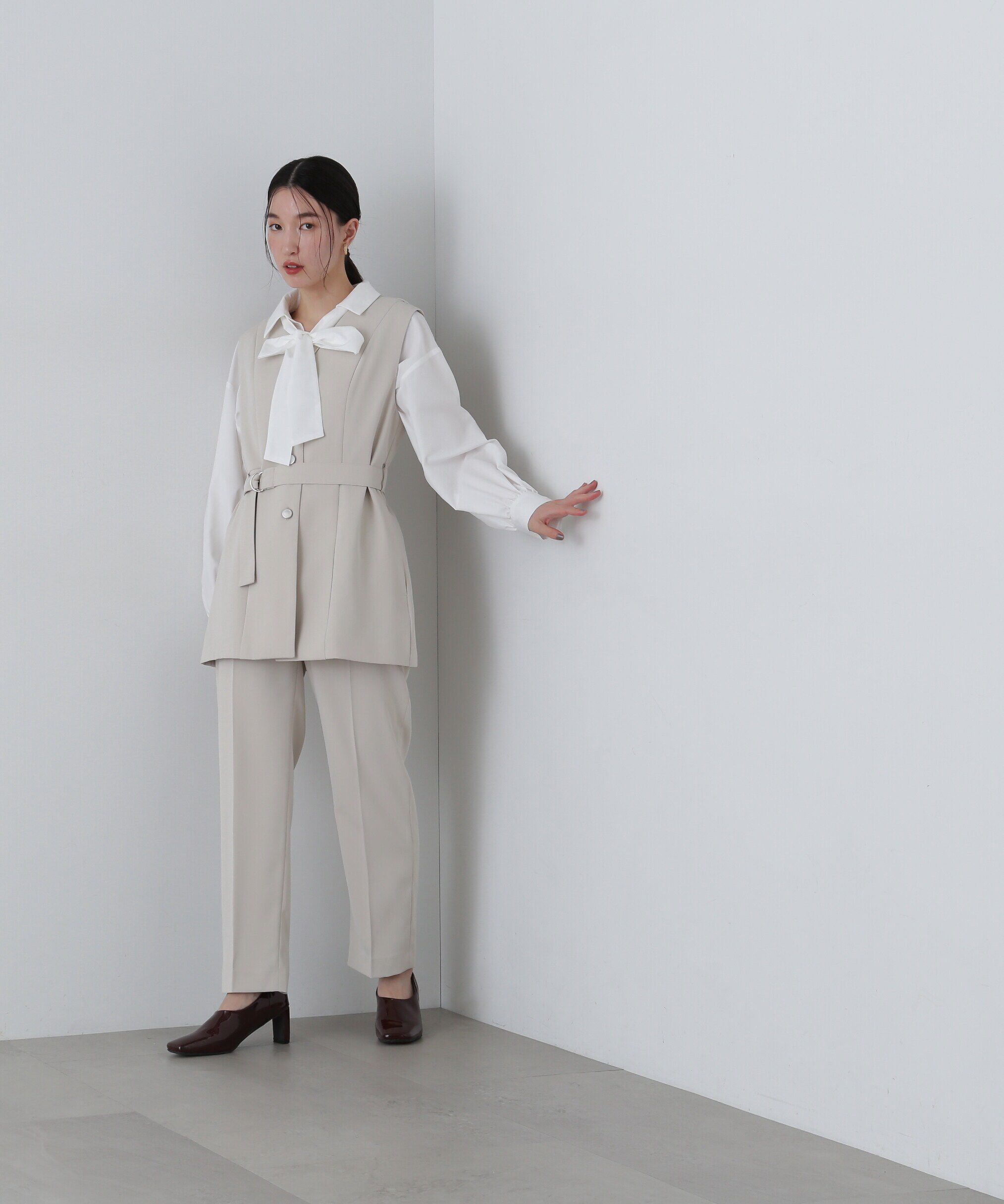  「ベルトツキペプラムジレ」|ブルゾン・スタジャン|