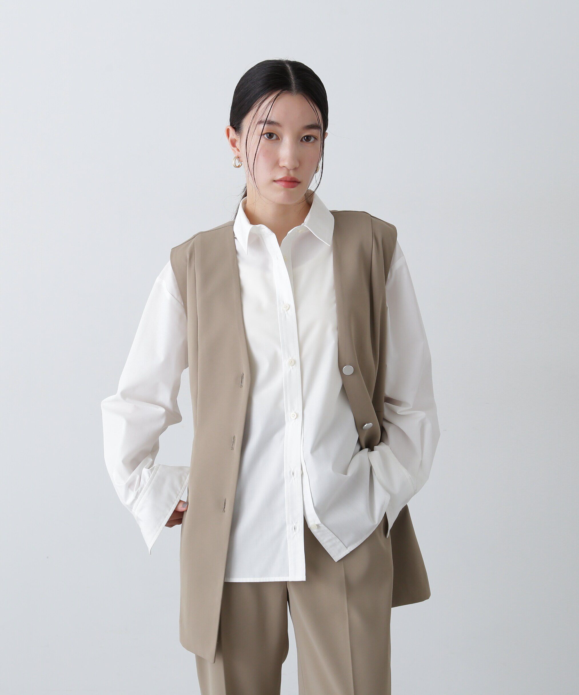  「ベルトツキペプラムジレ」|ブルゾン・スタジャン|