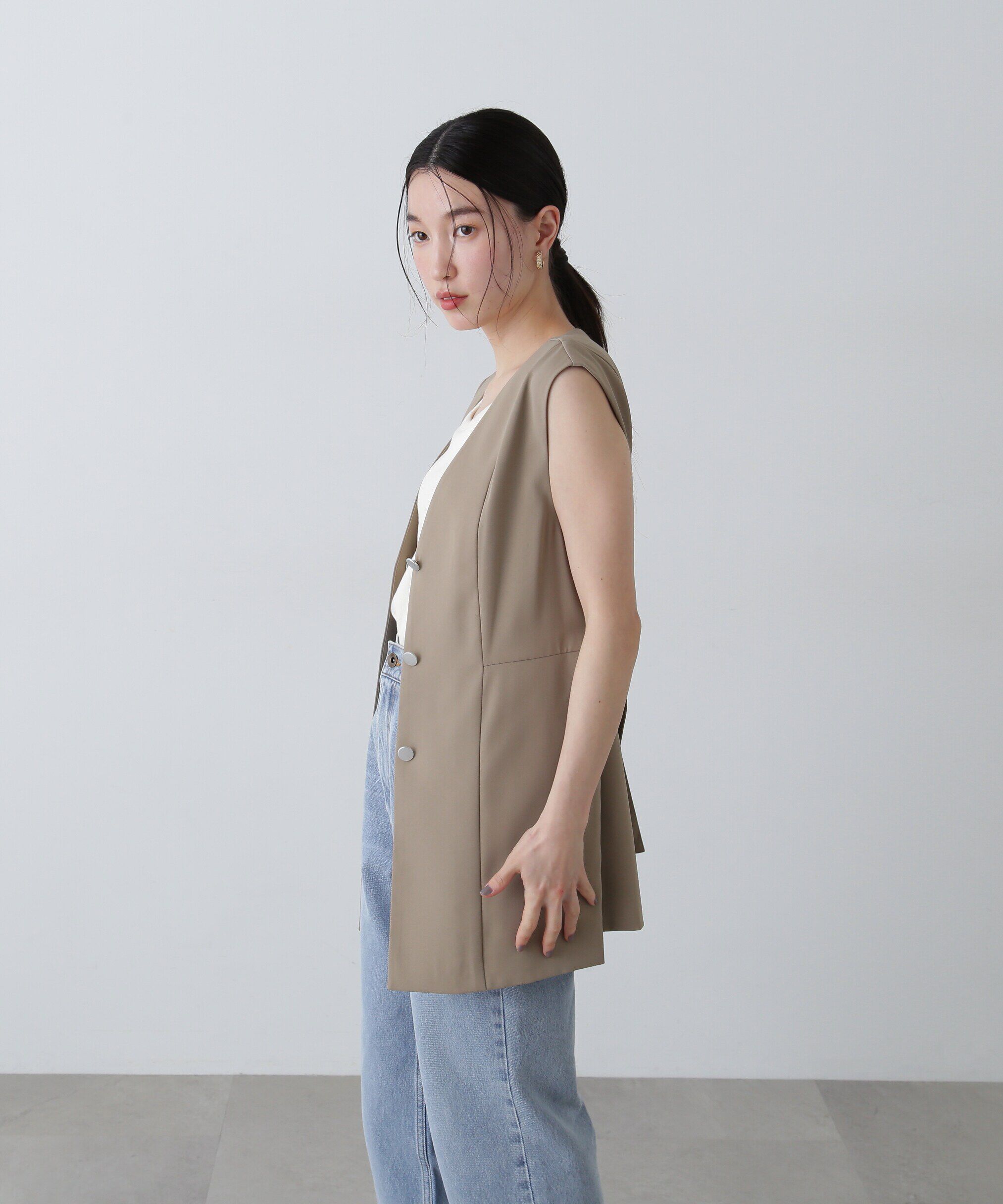  「ベルトツキペプラムジレ」|ブルゾン・スタジャン|