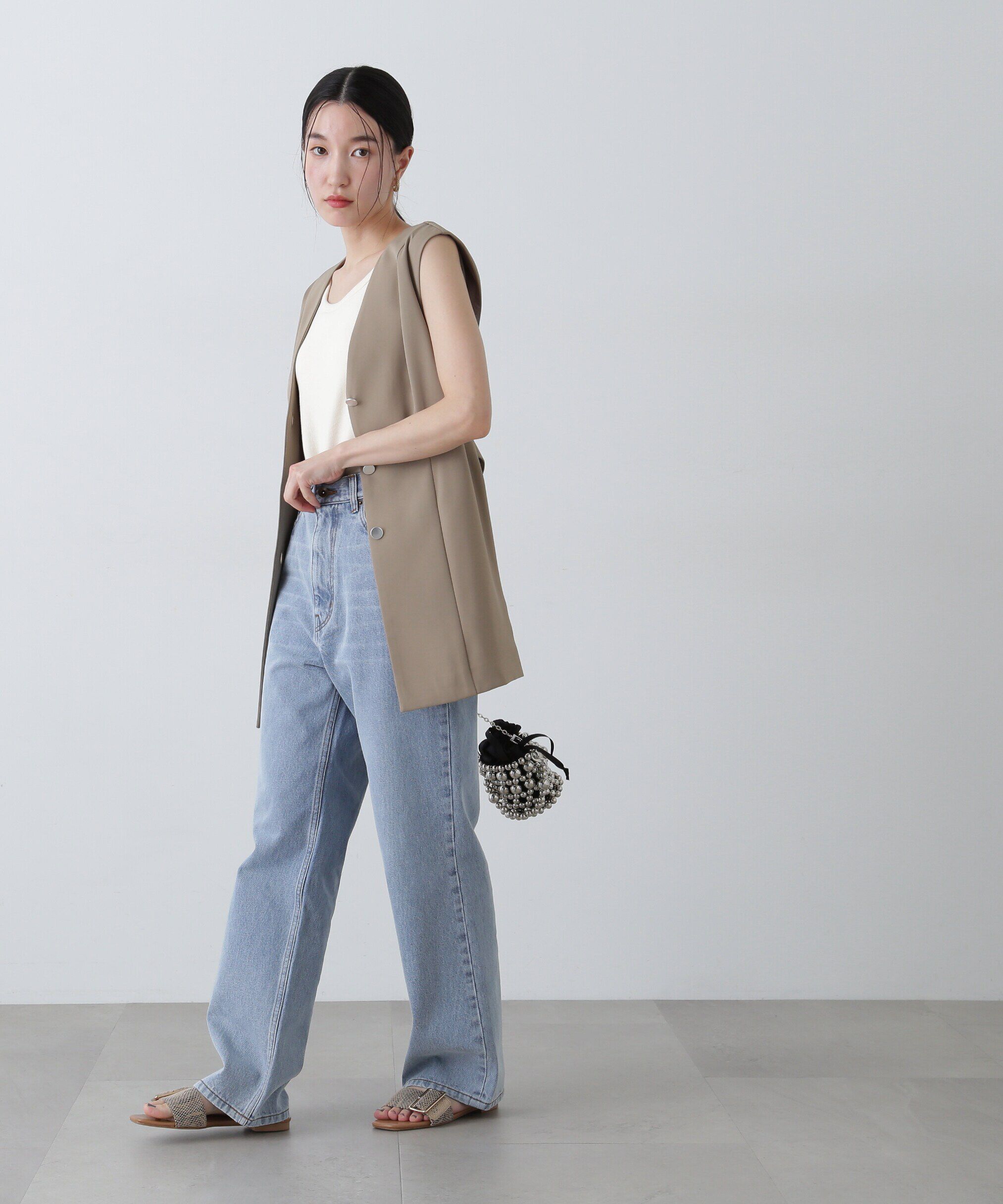  「ベルトツキペプラムジレ」|ブルゾン・スタジャン|