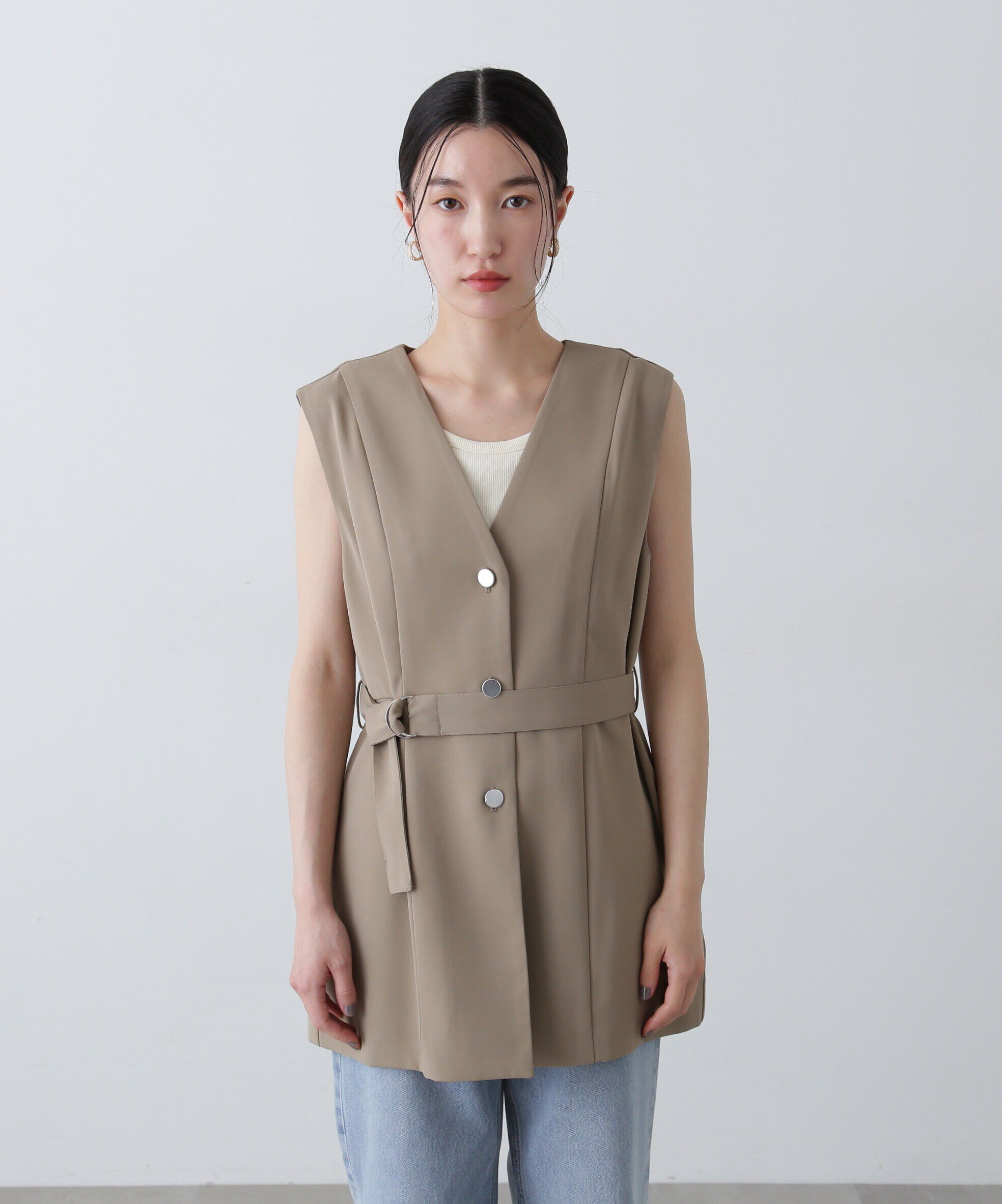  「ベルトツキペプラムジレ」|ブルゾン・スタジャン|