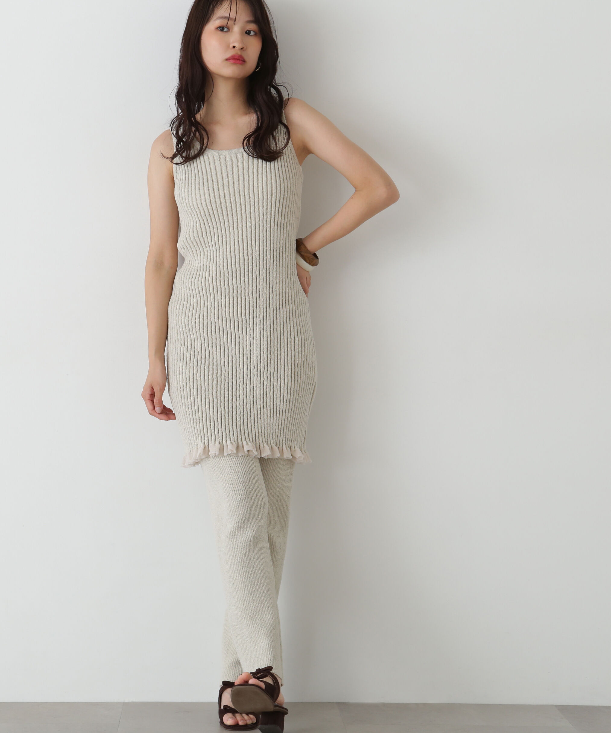  「ドライタッチニットセットアップ」|ワンピース|