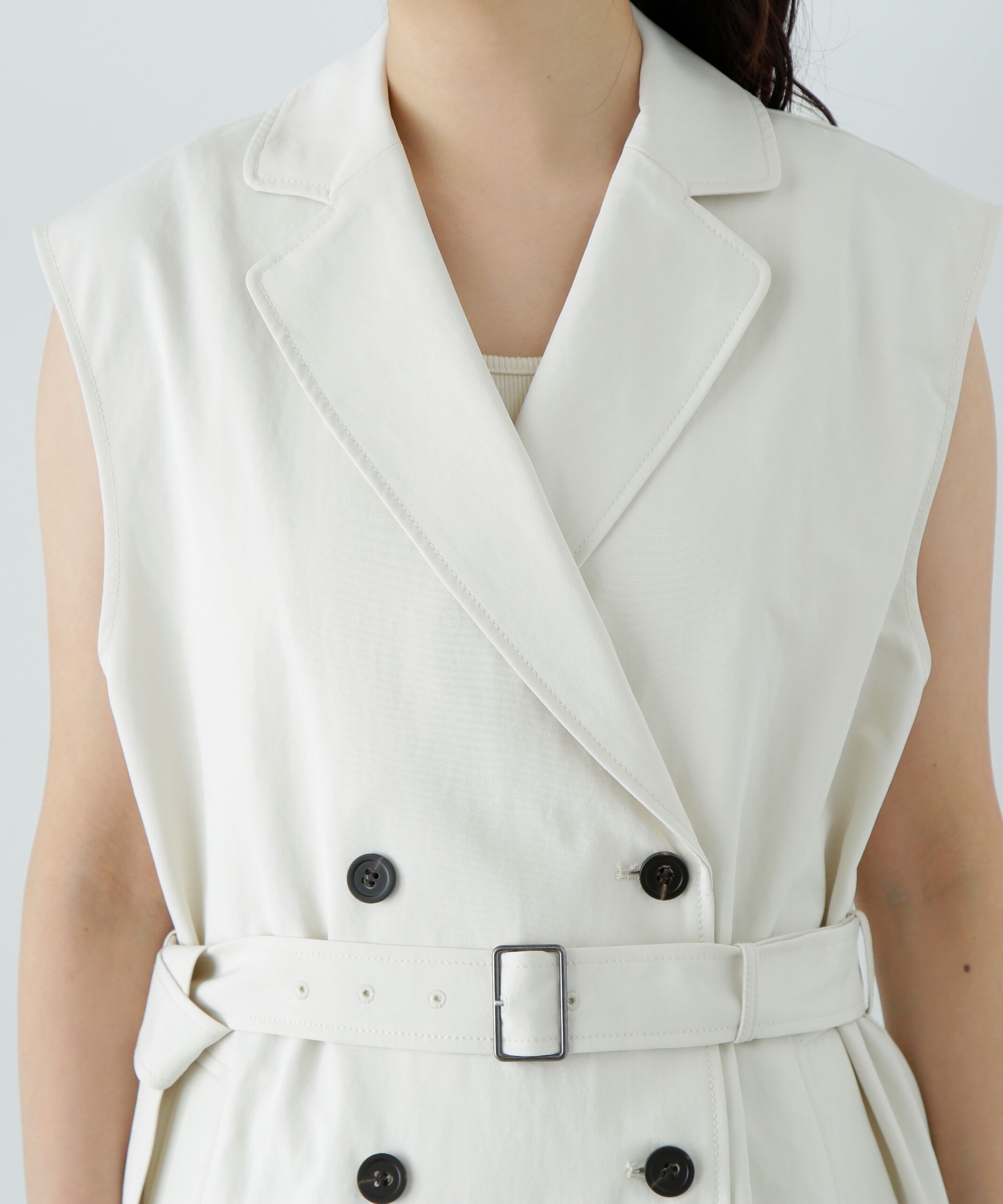  「トレンチ風ジレ」|ブルゾン・スタジャン|