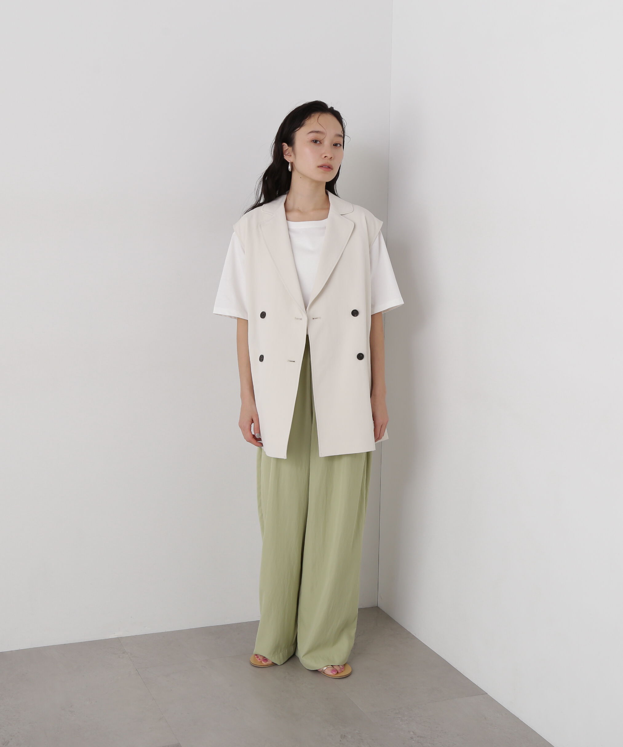  「トレンチ風ジレ」|ブルゾン・スタジャン|