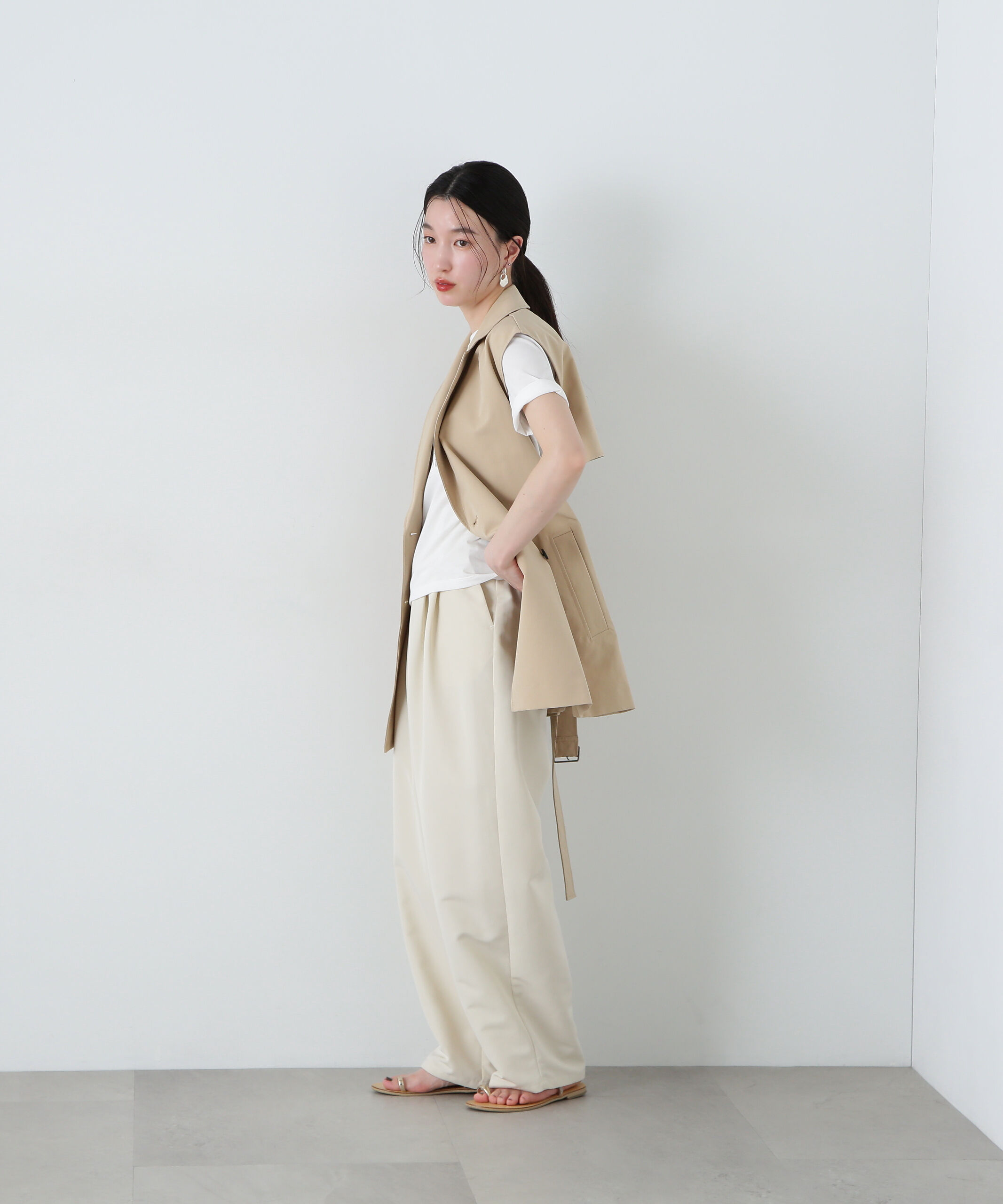  「トレンチ風ジレ」|ブルゾン・スタジャン|