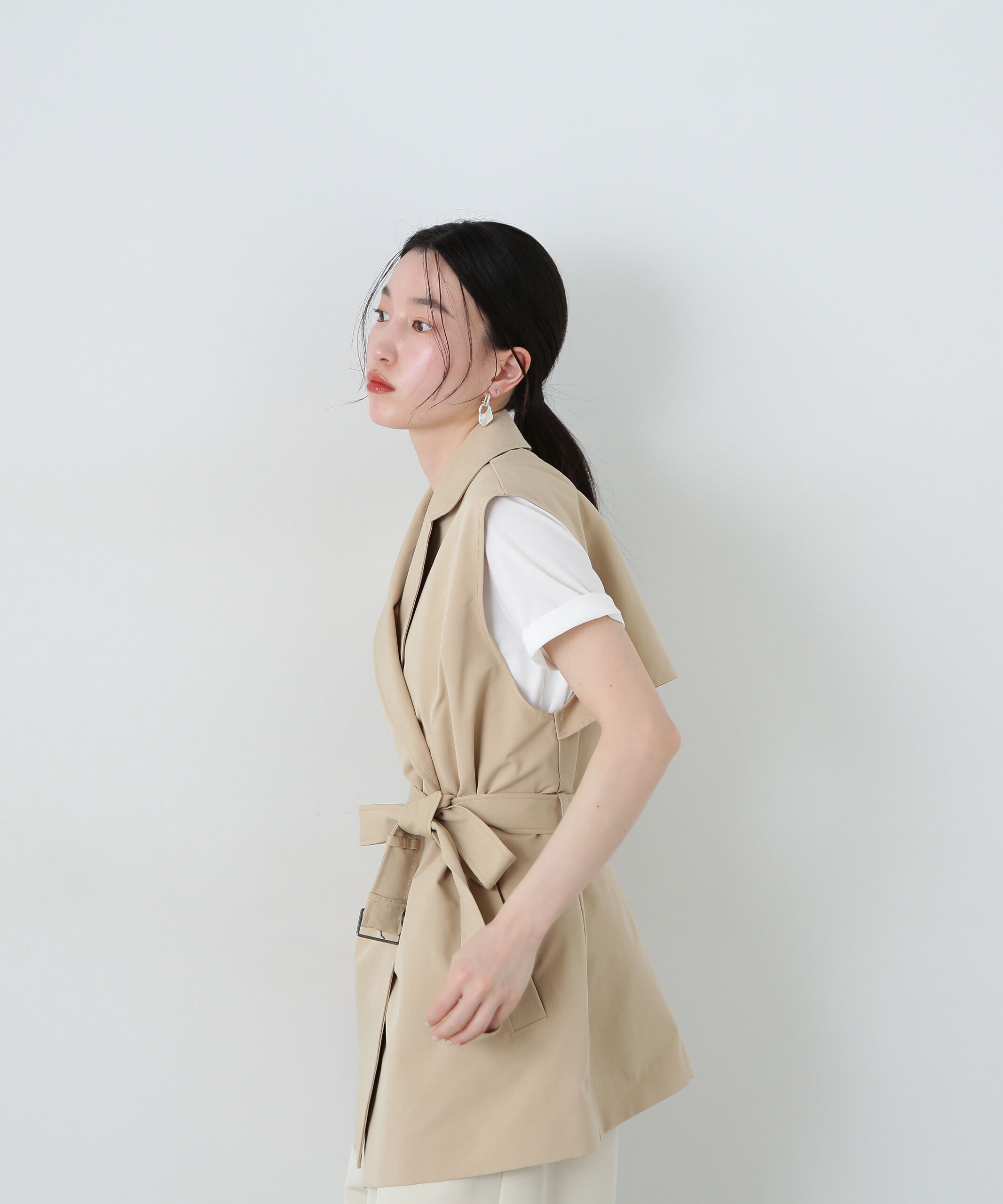  「トレンチ風ジレ」|ブルゾン・スタジャン|