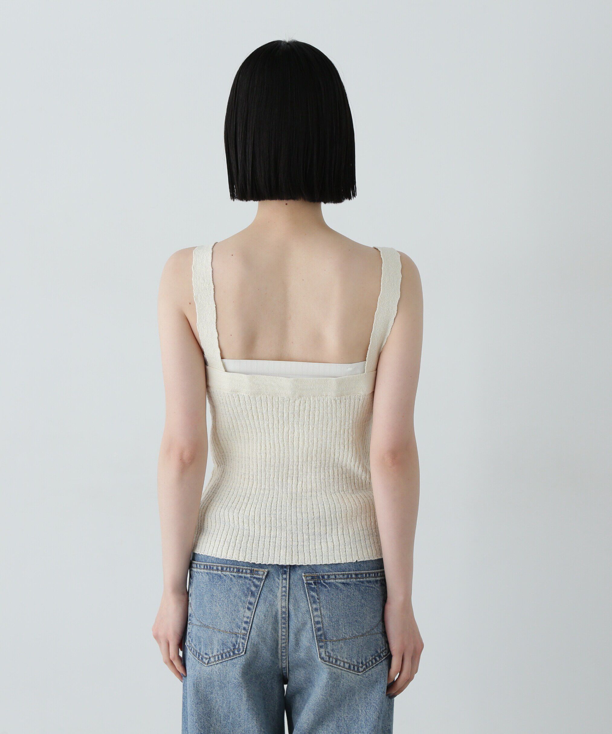  「襟付きカーディガン＆キャミセット」|ニット・セーター|