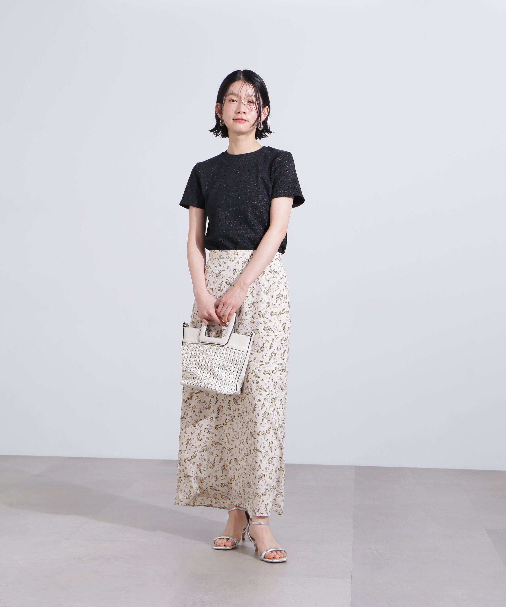  「小花柄スカート」|スカート|