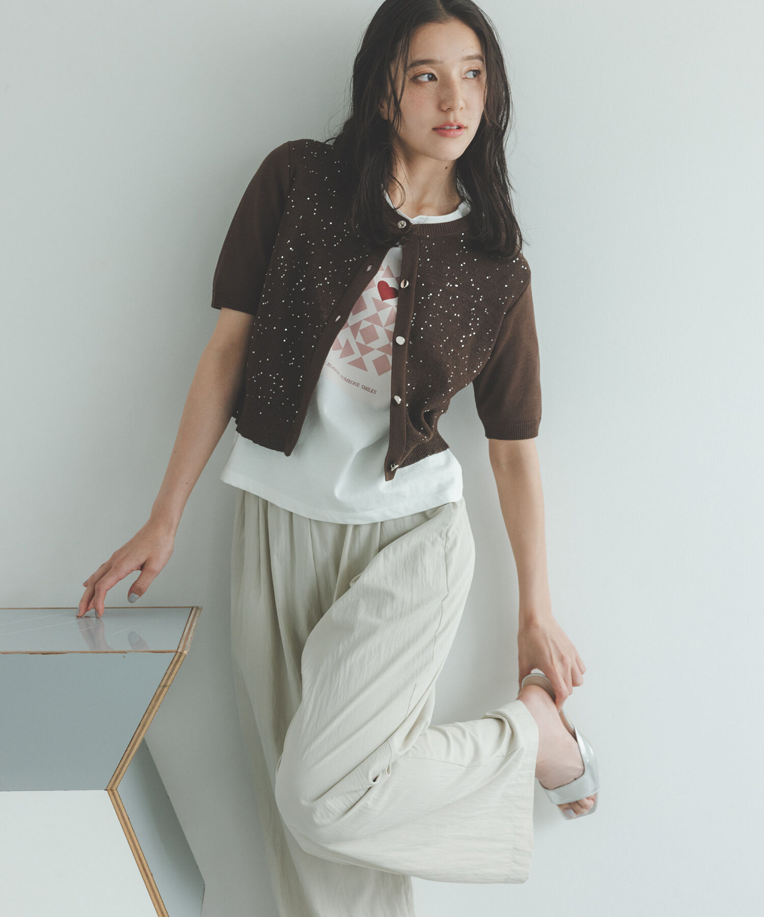  「モチーフプリントTシャツ」|Tシャツ・カットソー|