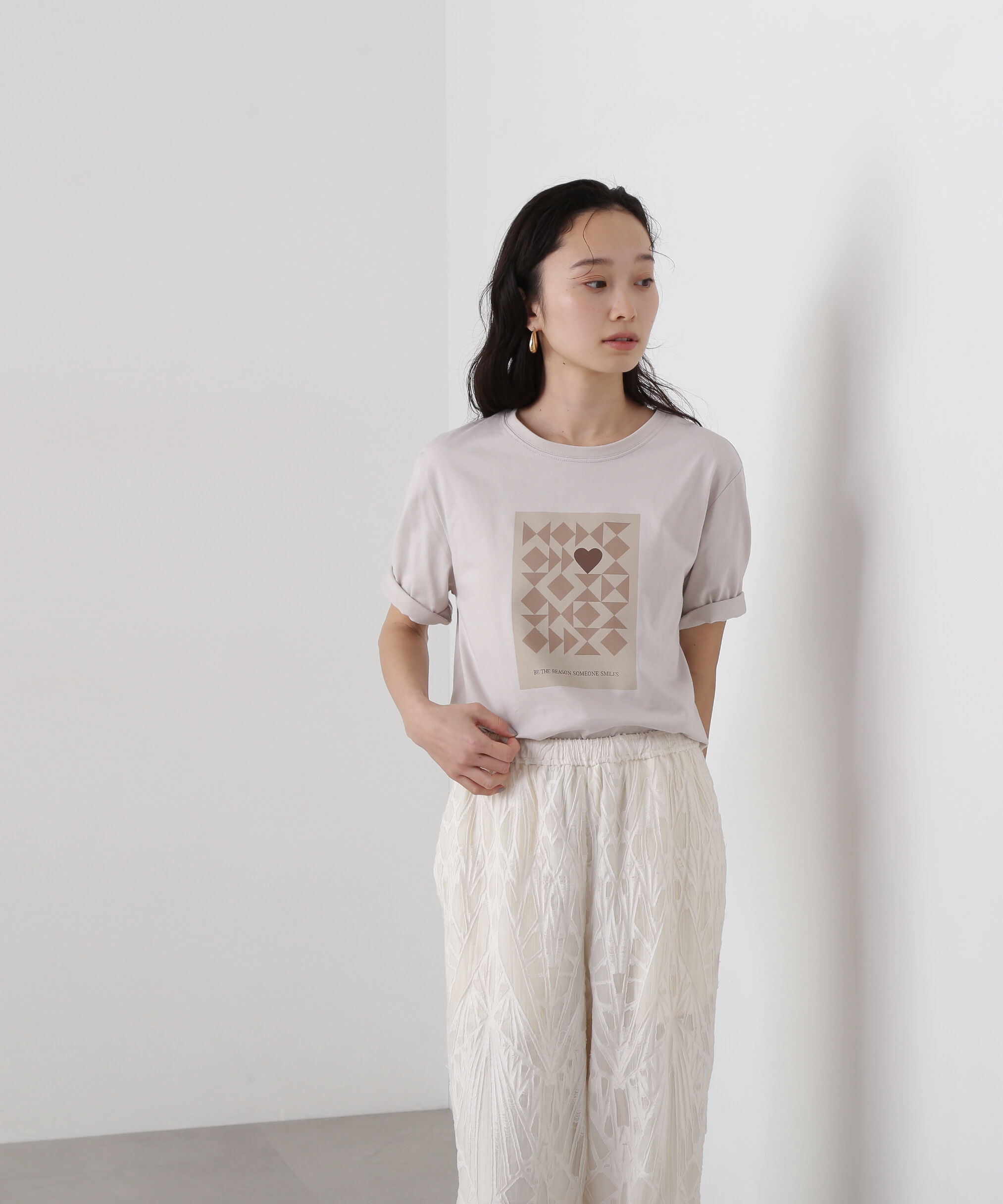  「モチーフプリントTシャツ」|Tシャツ・カットソー|