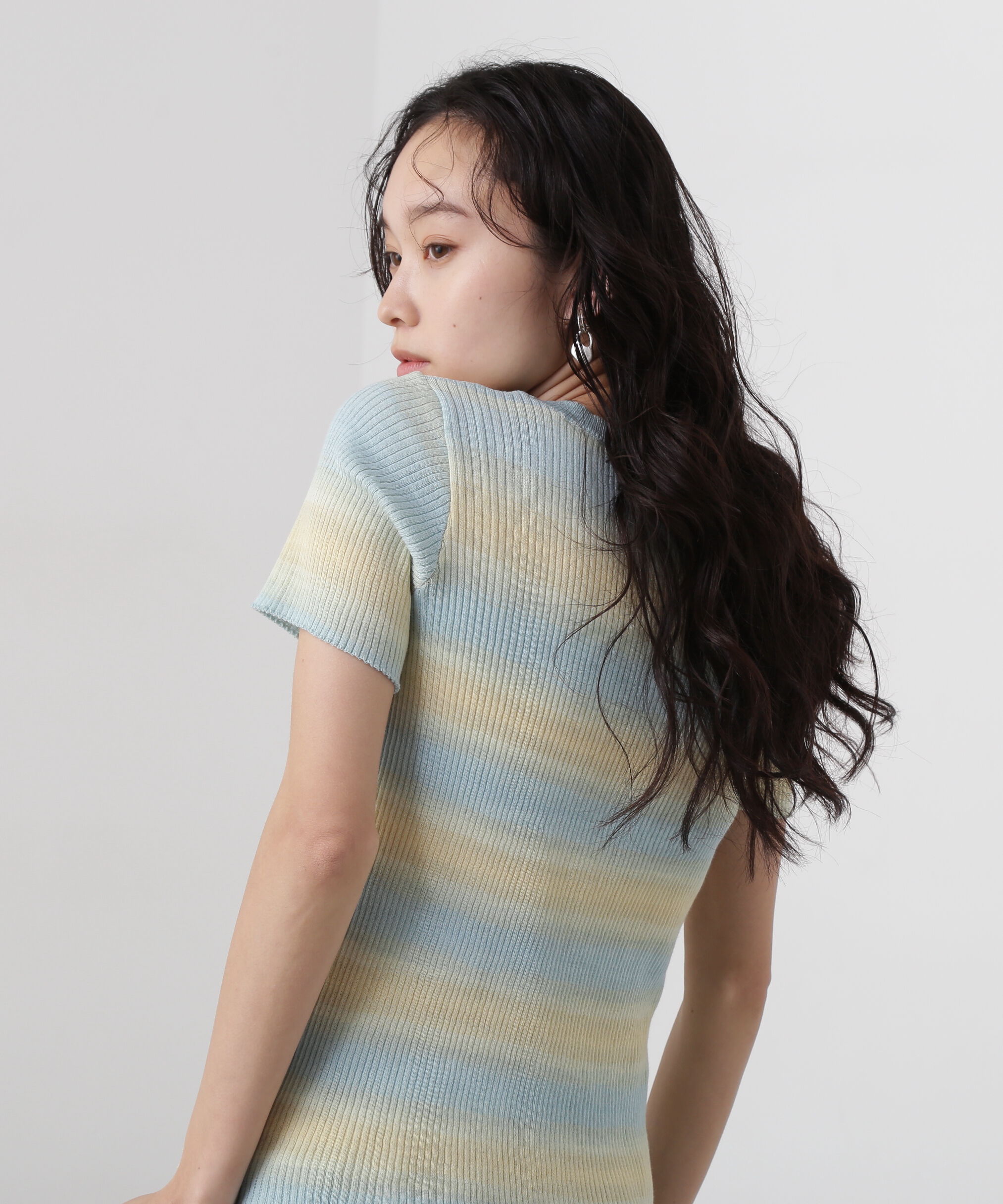  「グラデーションボーダーニット」|ニット・セーター|