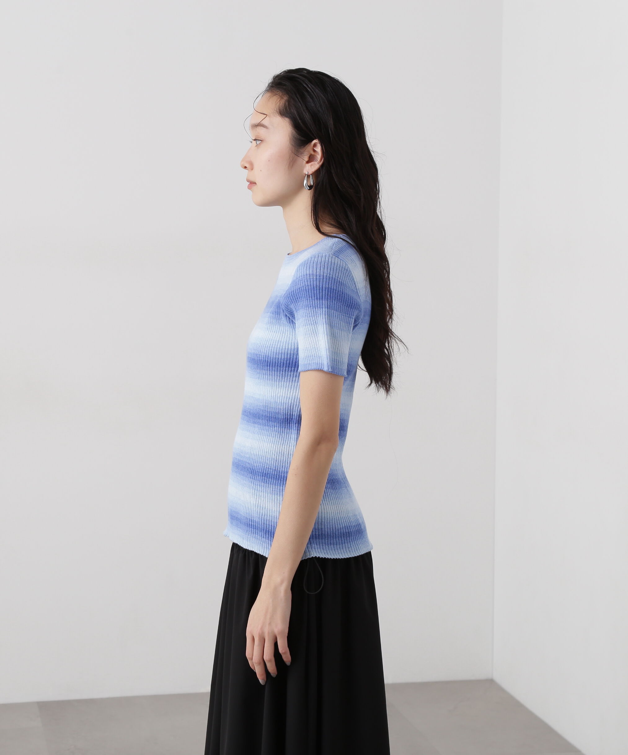  「グラデーションボーダーニット」|ニット・セーター|