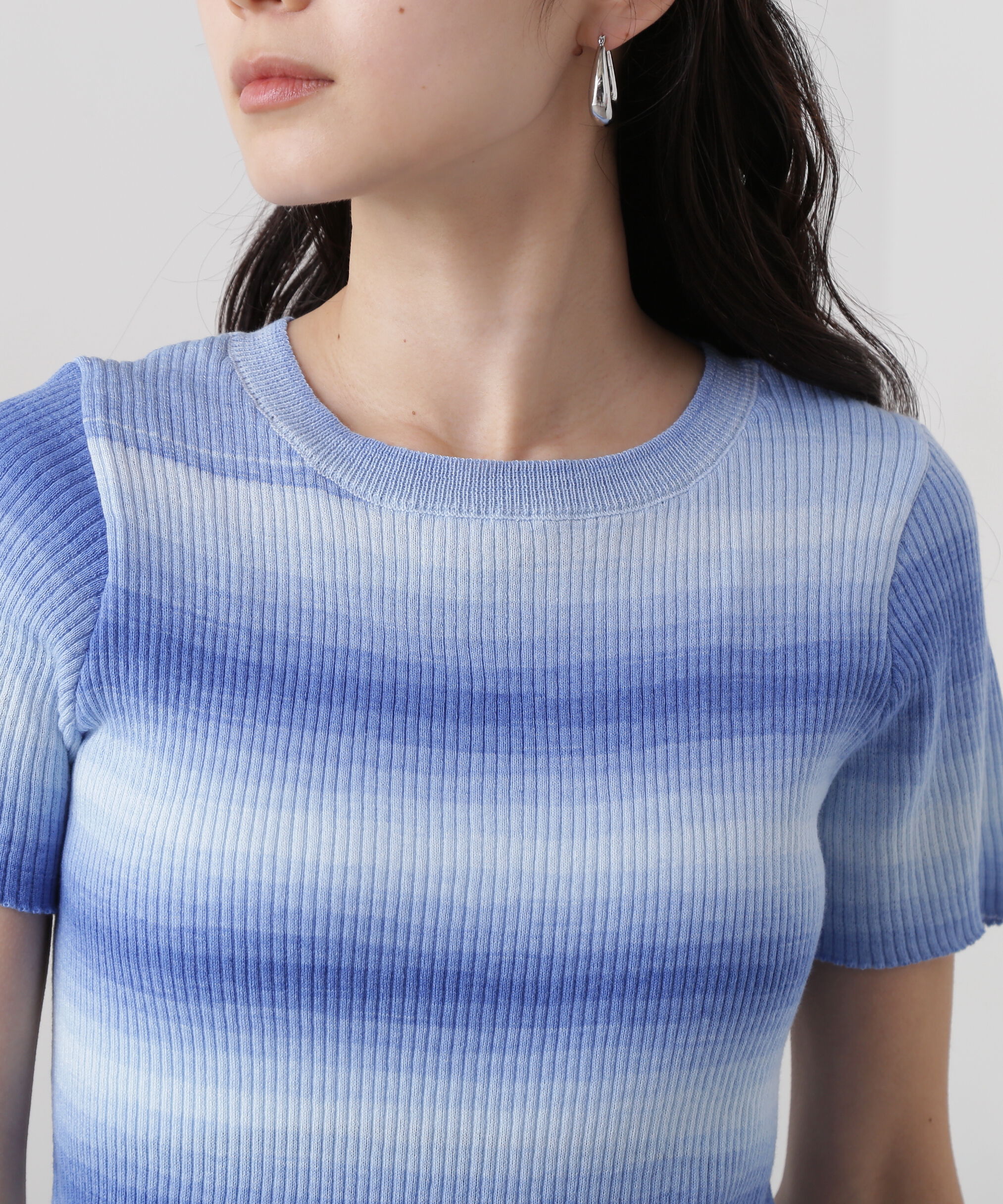  「グラデーションボーダーニット」|ニット・セーター|