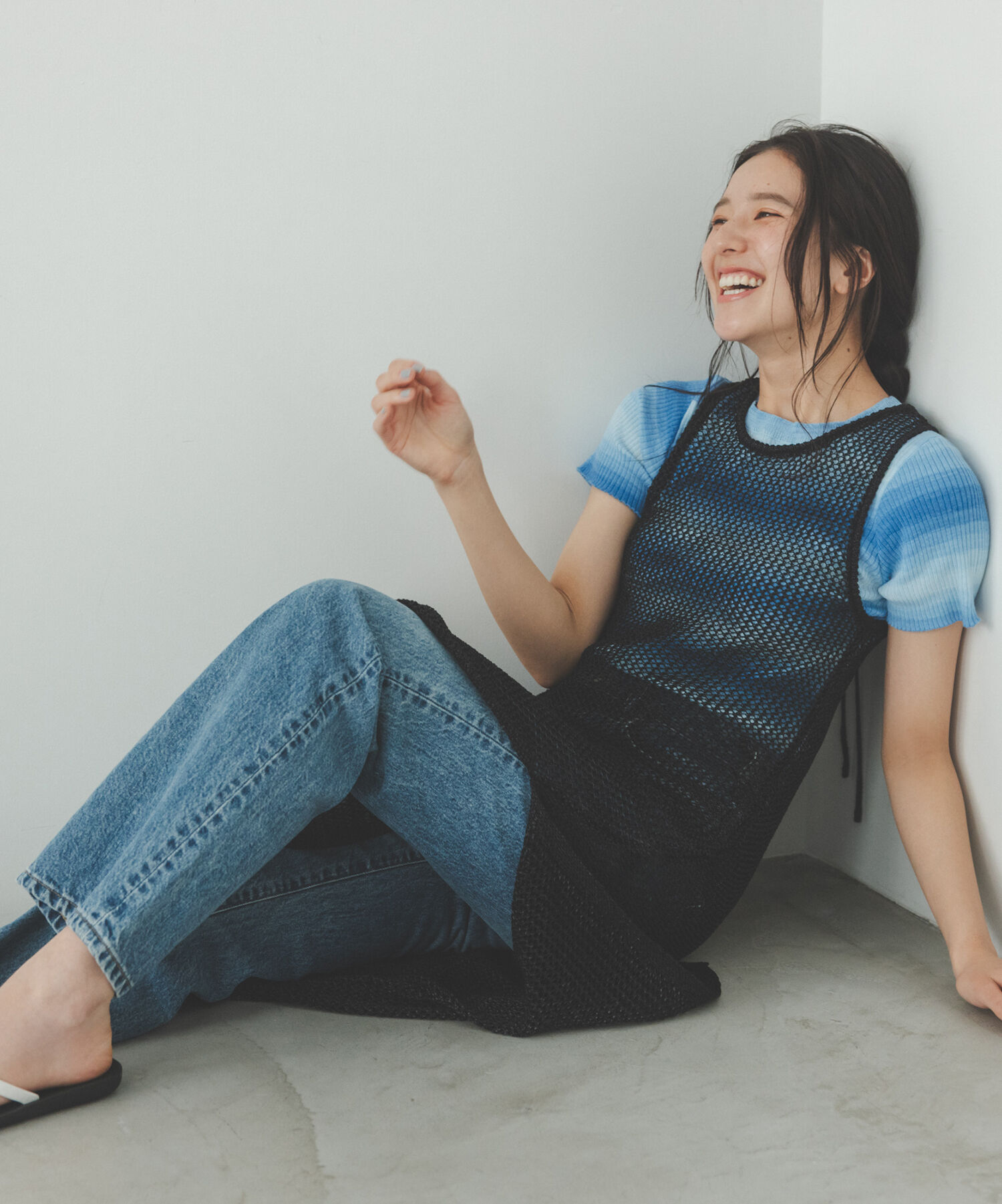  「グラデーションボーダーニット」|ニット・セーター|