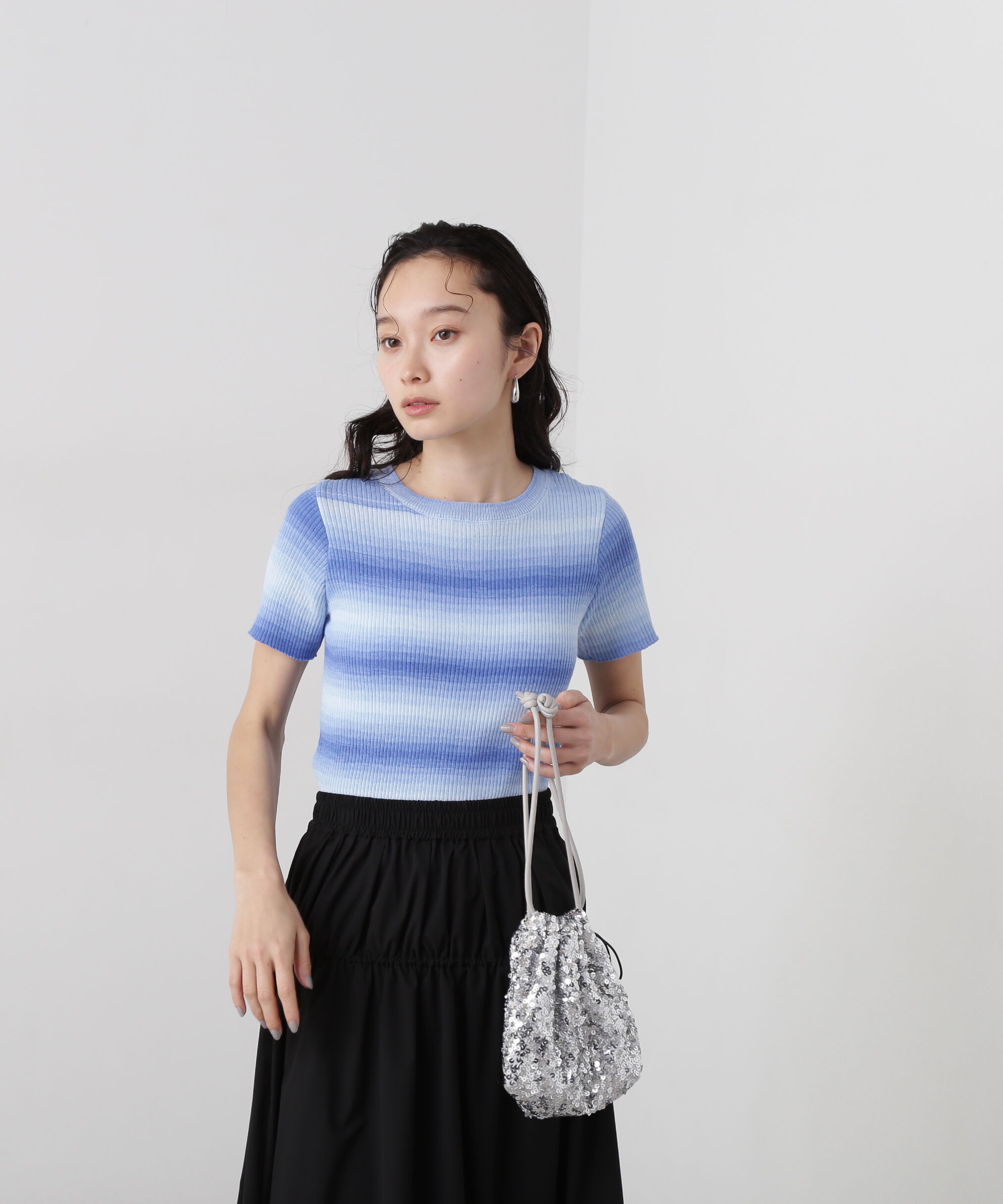  「グラデーションボーダーニット」|ニット・セーター|