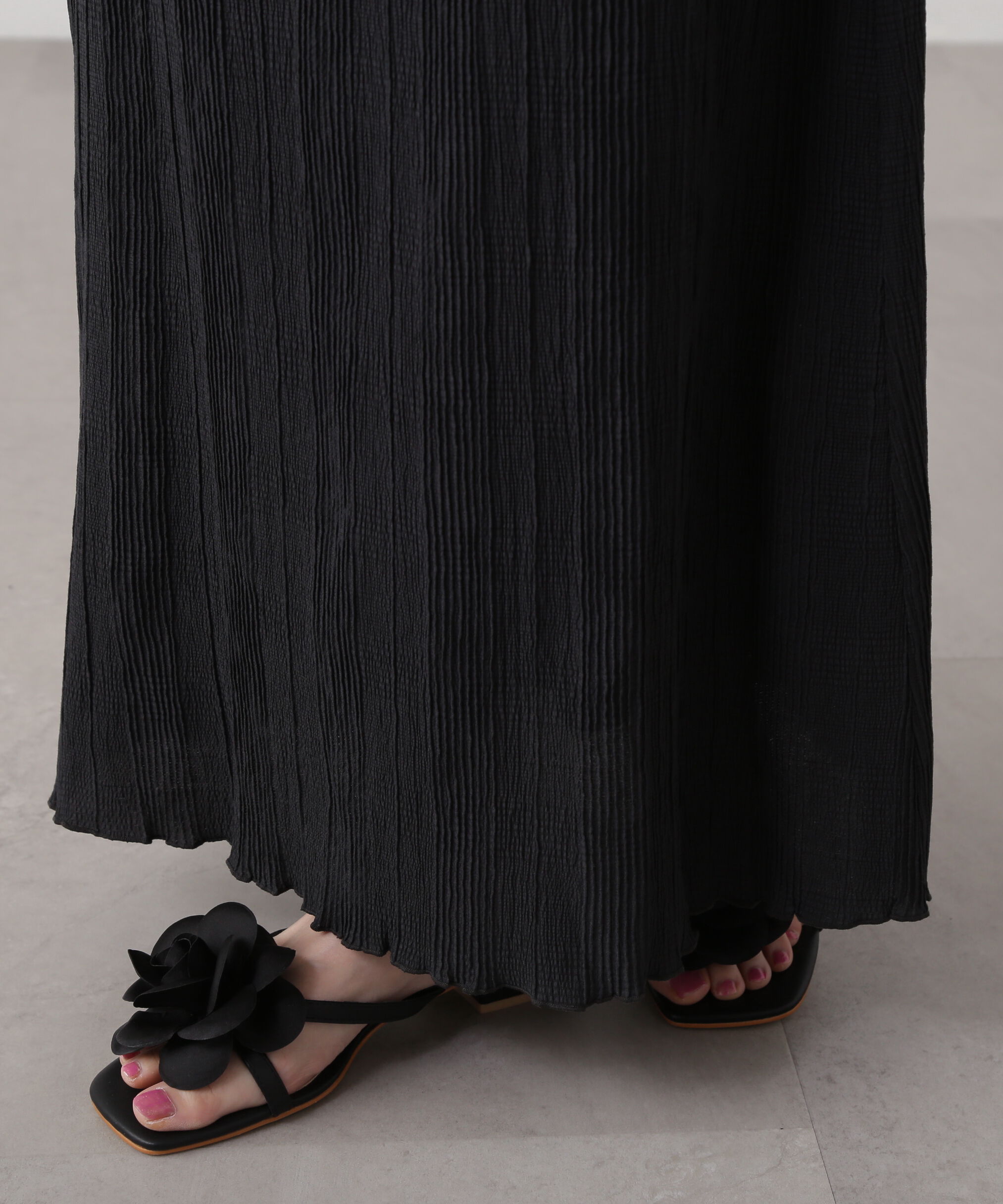  「シャドーチェックイージースカート」|スカート|