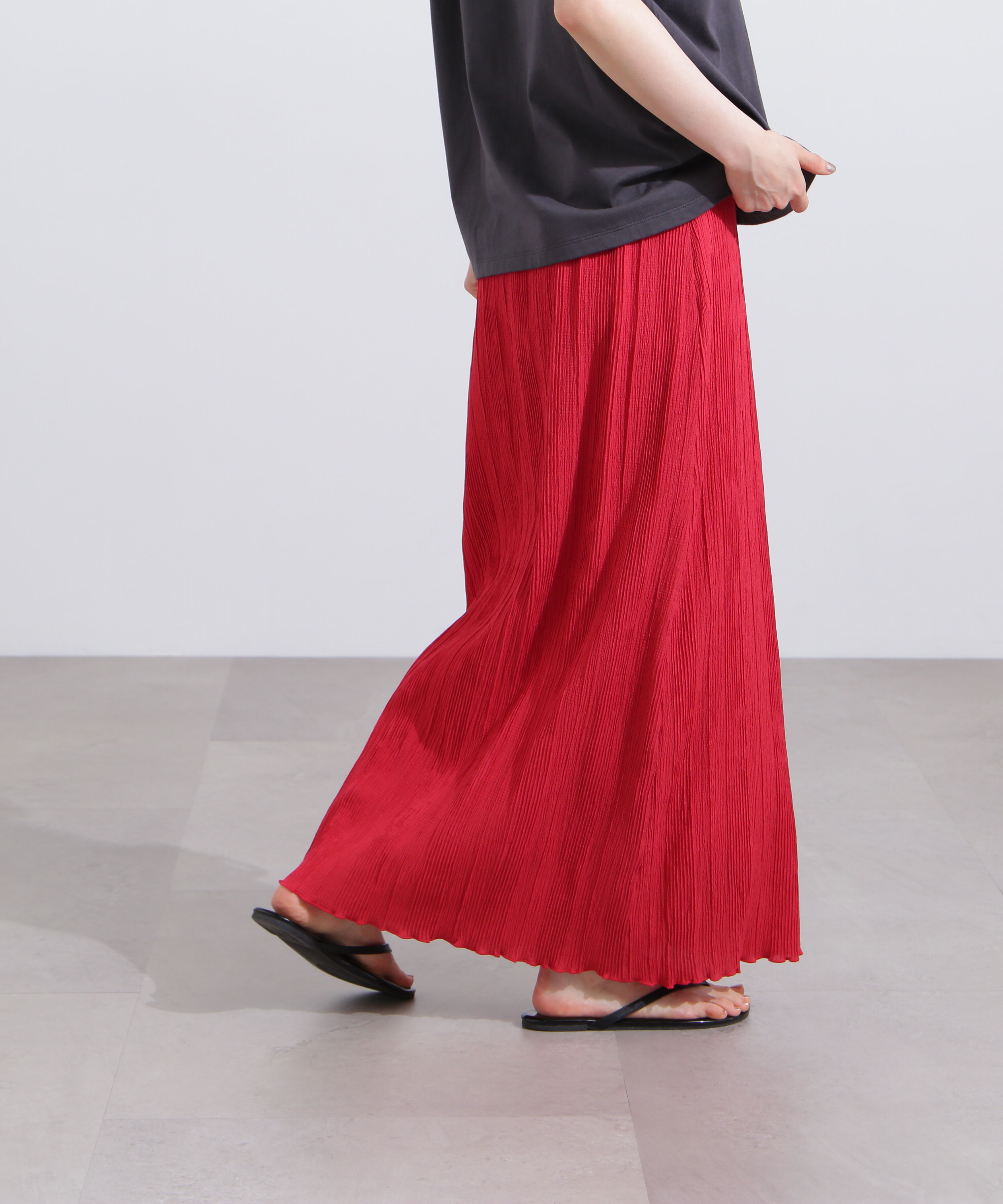  「シャドーチェックイージースカート」|スカート|