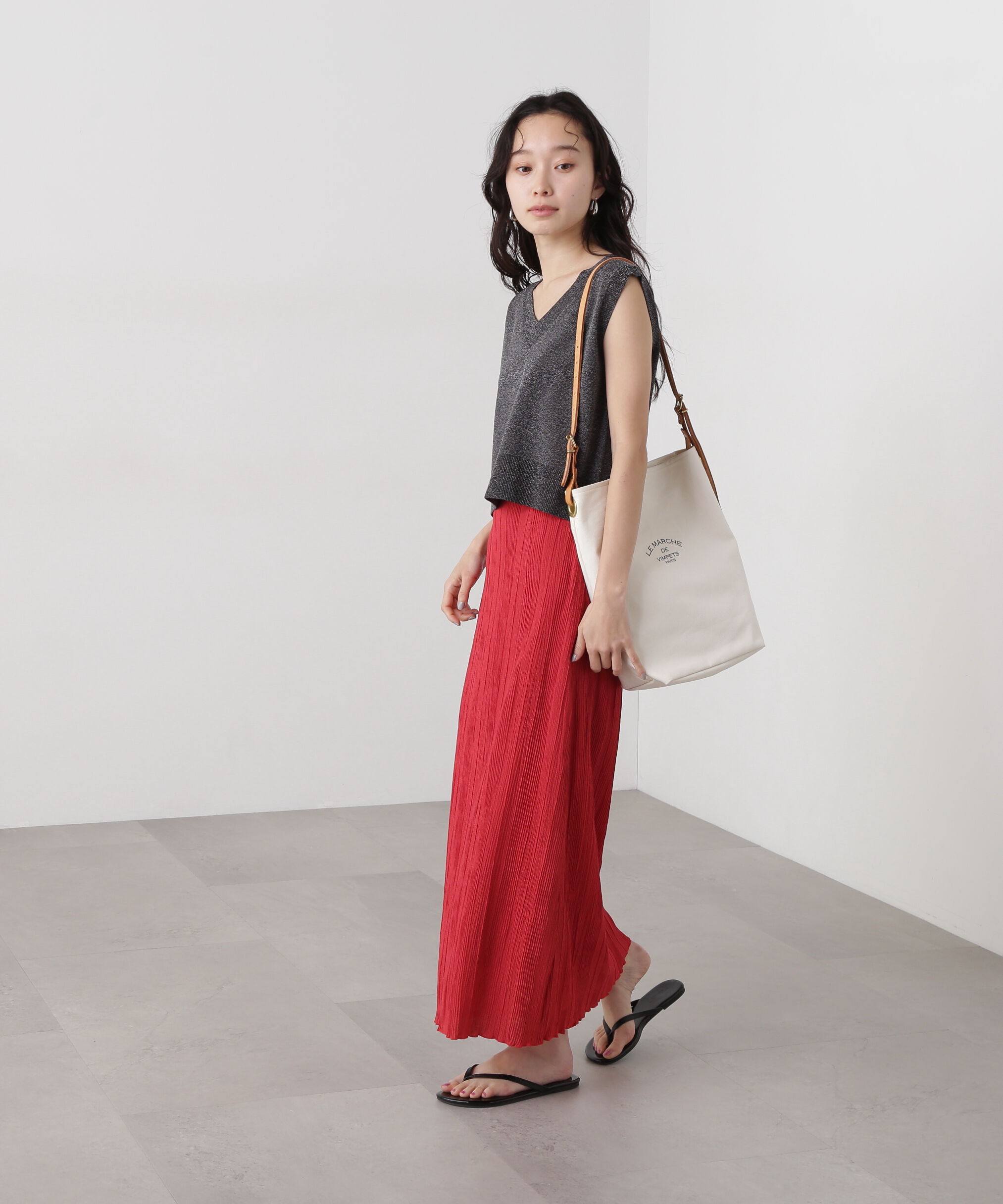  「シャドーチェックイージースカート」|スカート|