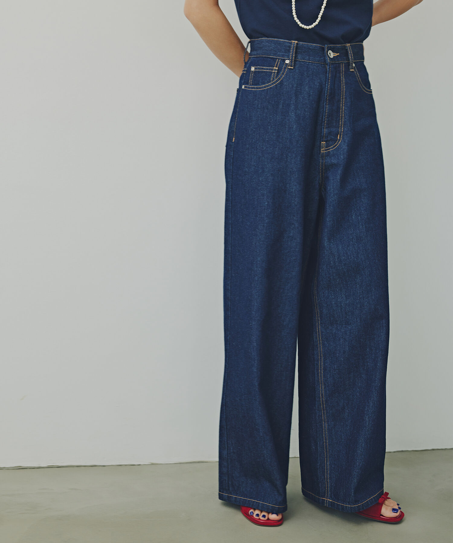  「ライトオンスワイドデニムパンツ」|その他|