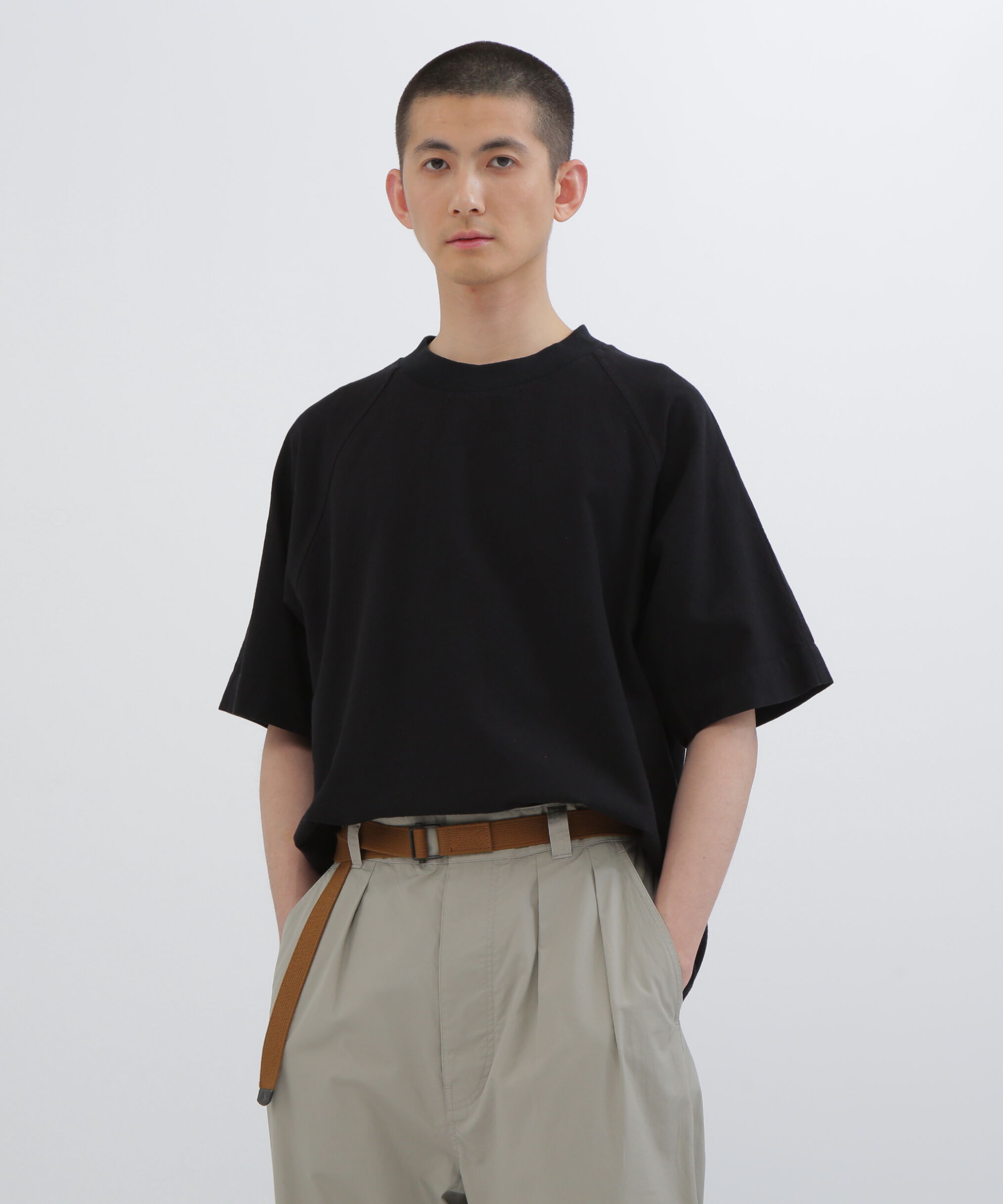 MHL.「WASHED OUT COTTON LINEN SHIRT」|シャツ・ブラウス|BLACK