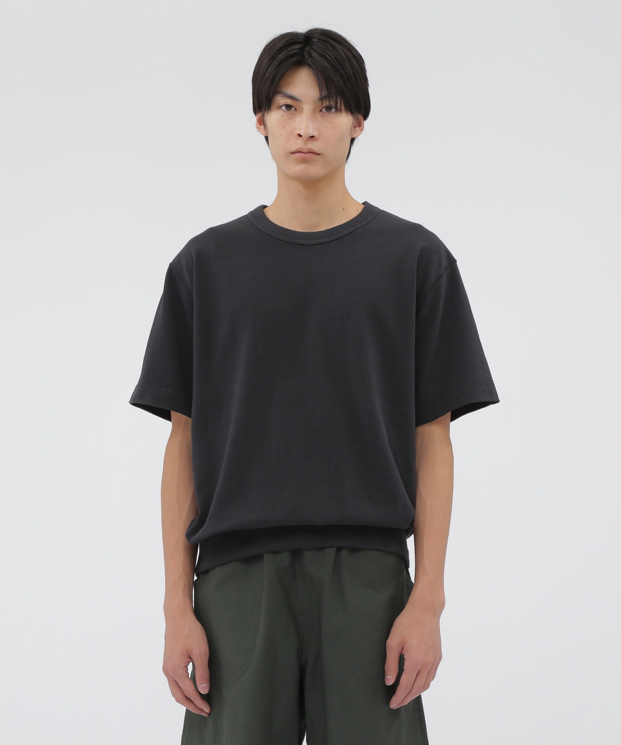 MHL.「DRY LIGHT LOOPBACK JERSEY TOP」|Tシャツ・カットソー|BLACK