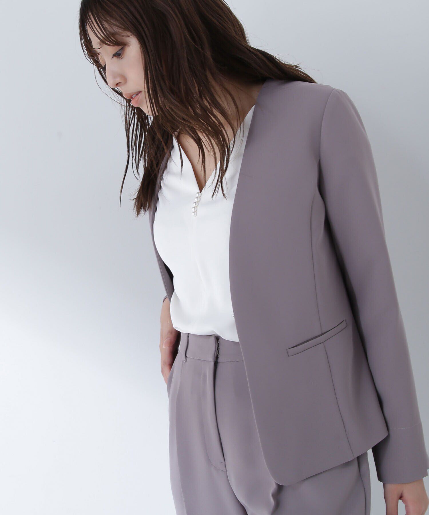  「ドビーツイル SETUP ノーカラージャケット」|その他|