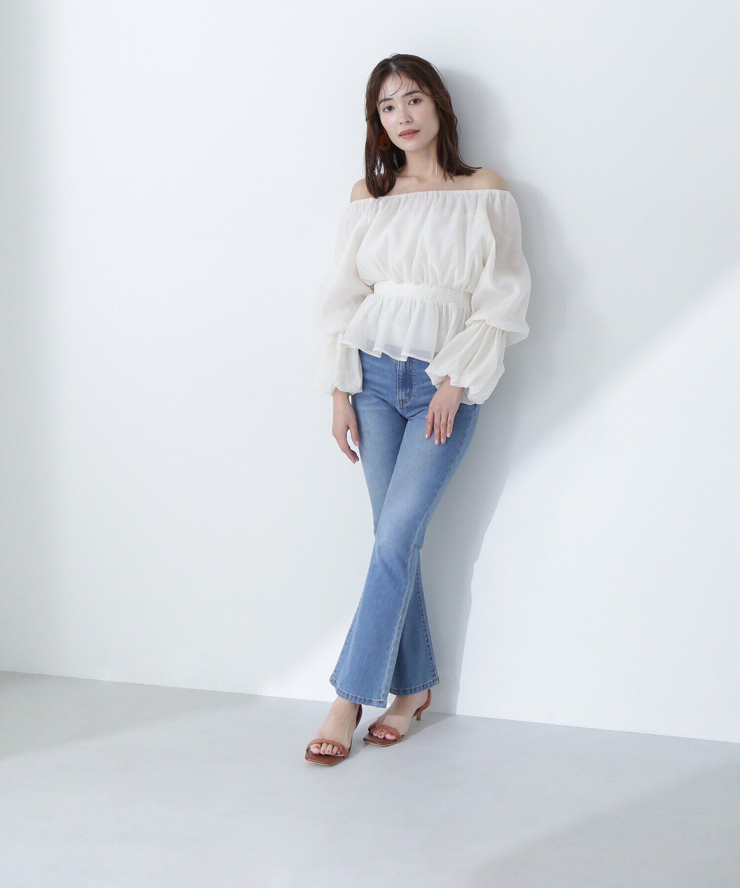  「スリムフレアデニムパンツ」|その他|