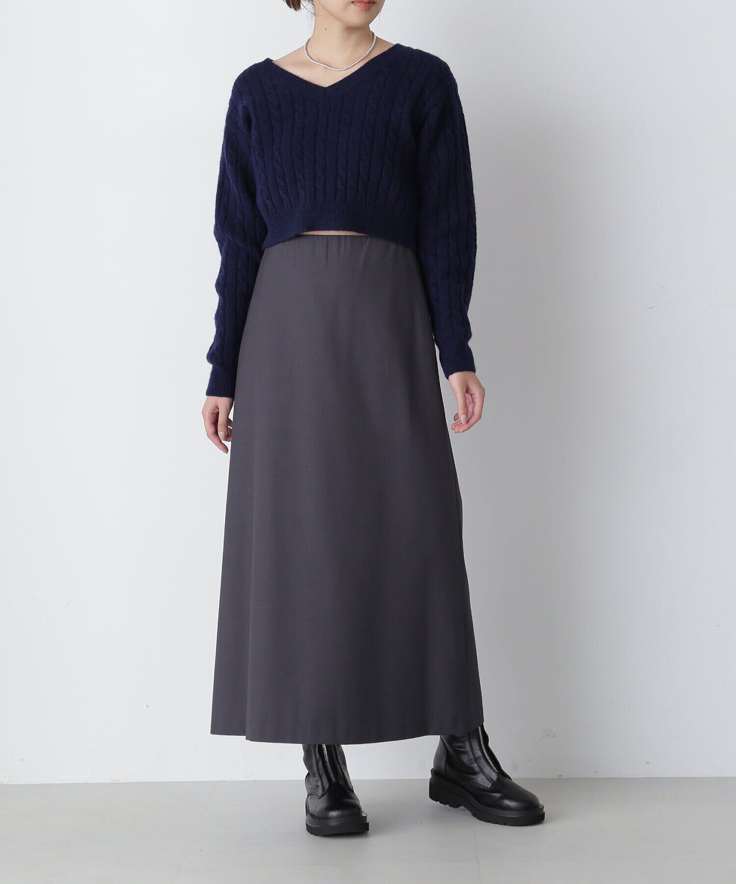  「ミニマルセミフレアスカート」|スカート|