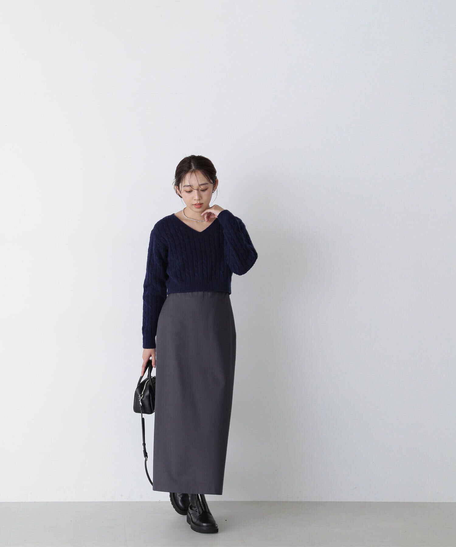  「ミニマルセミフレアスカート」|スカート|