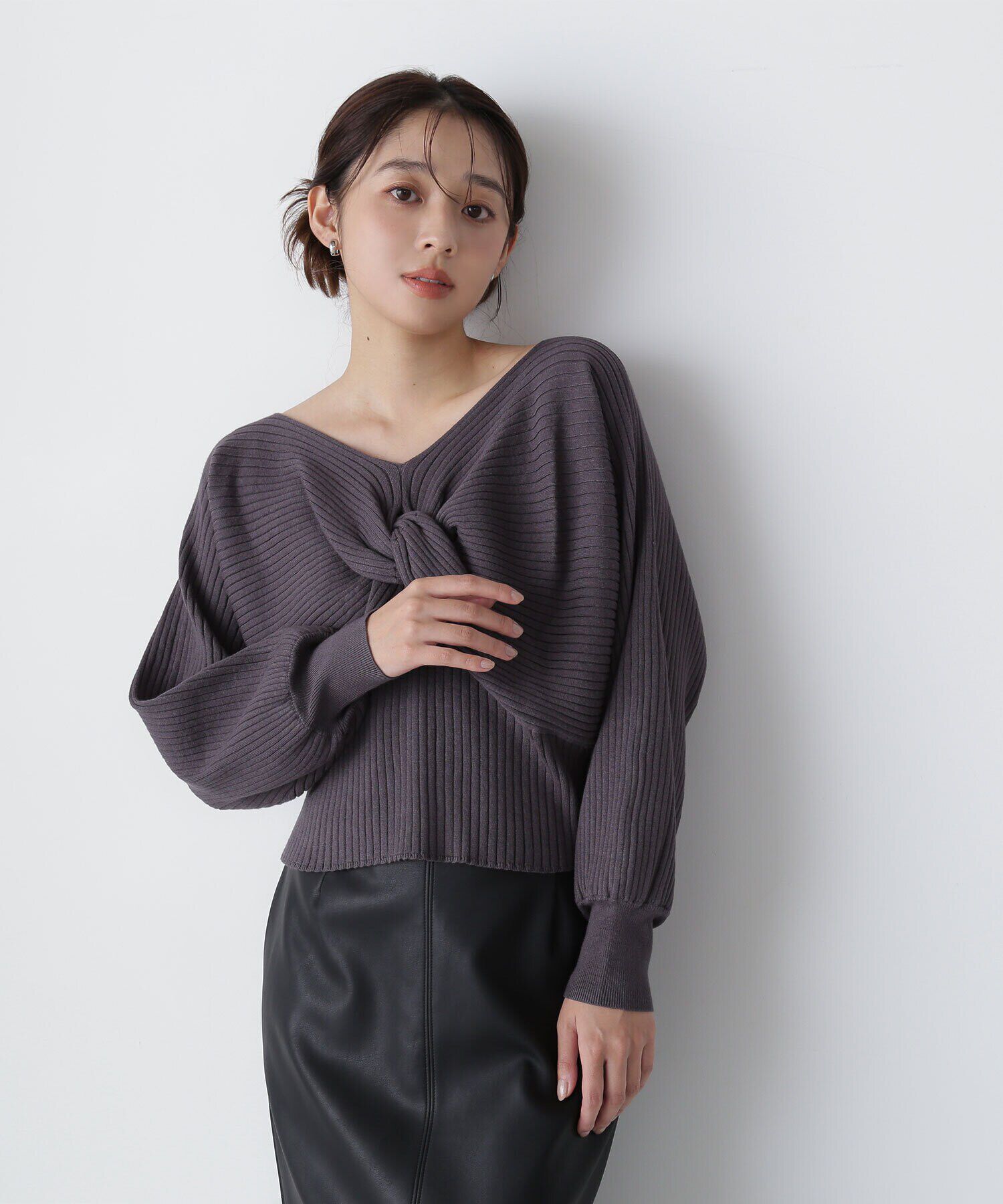  「2wayツイストデザインニット　24AW」|ニット・セーター|