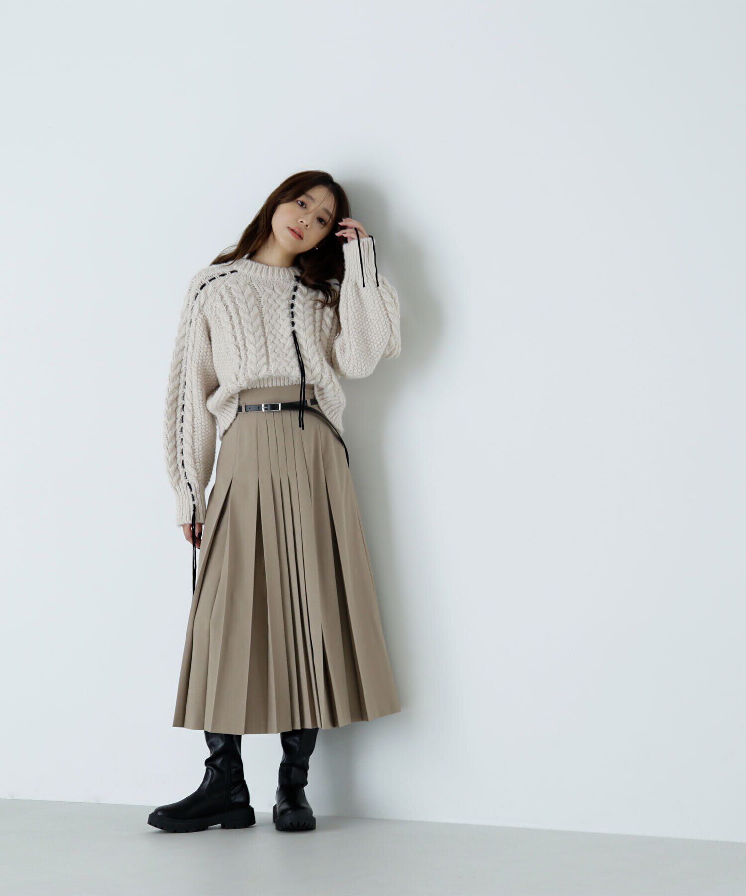  「ステッチケーブルニット　24AW」|ニット・セーター|