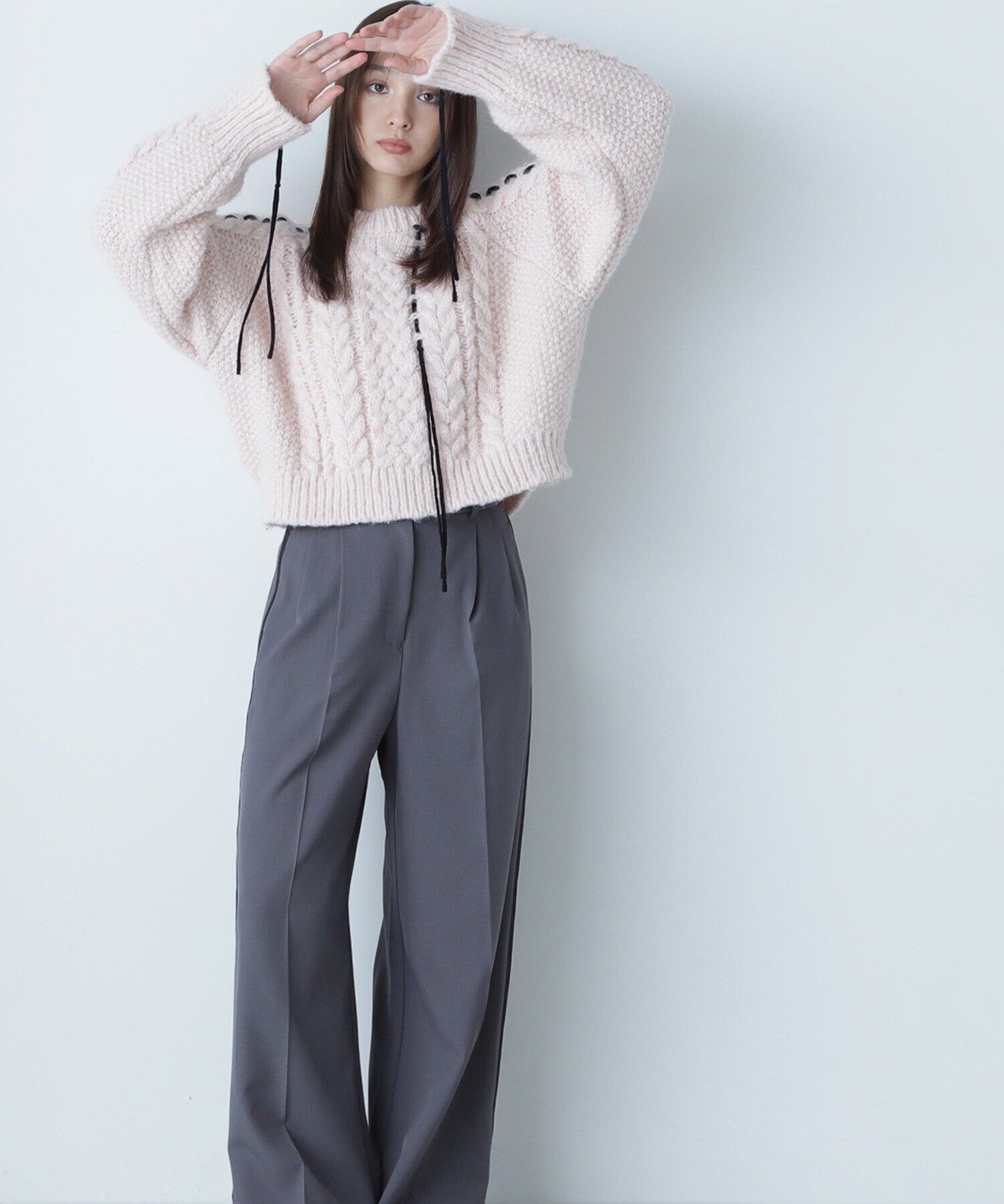  「ステッチケーブルニット　24AW」|ニット・セーター|