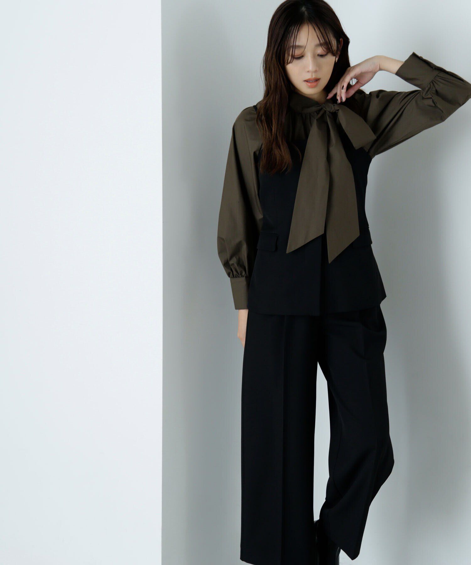  「マニッシュビスチェセットアップ」|ワンピース|