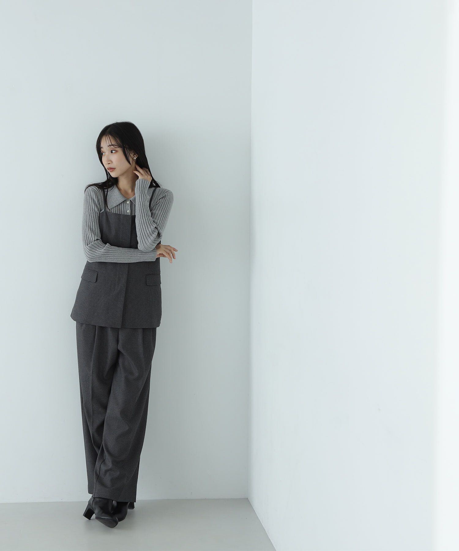  「マニッシュビスチェセットアップ」|ワンピース|