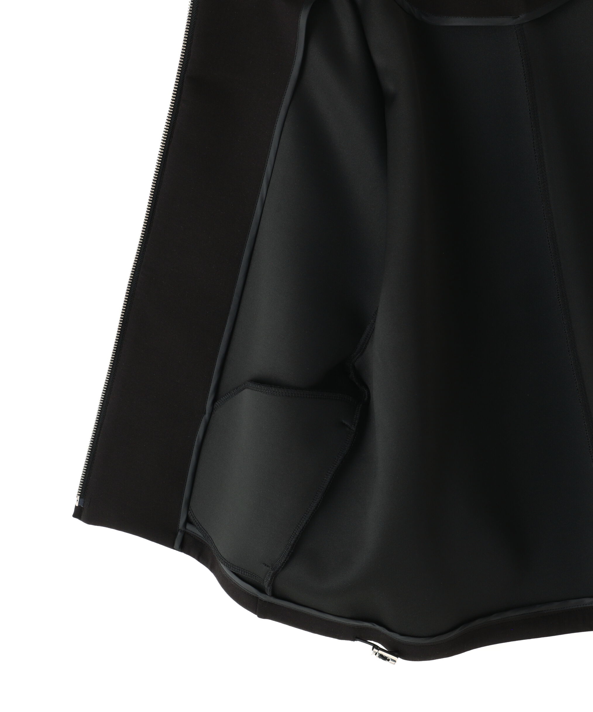  「ノーカラーダンボールフォルムブルゾン」|ブルゾン・スタジャン|