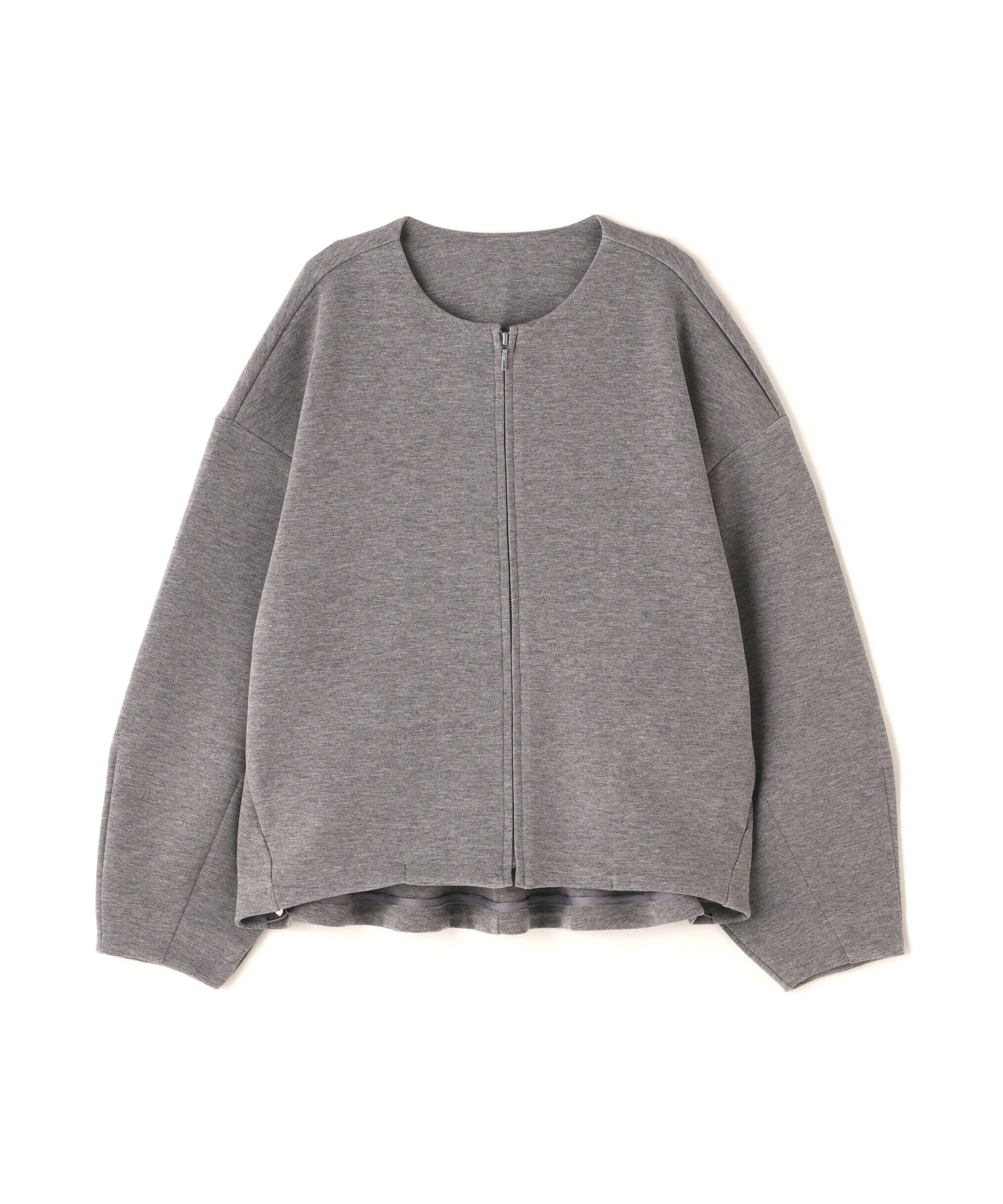  「ノーカラーダンボールフォルムブルゾン」|ブルゾン・スタジャン|