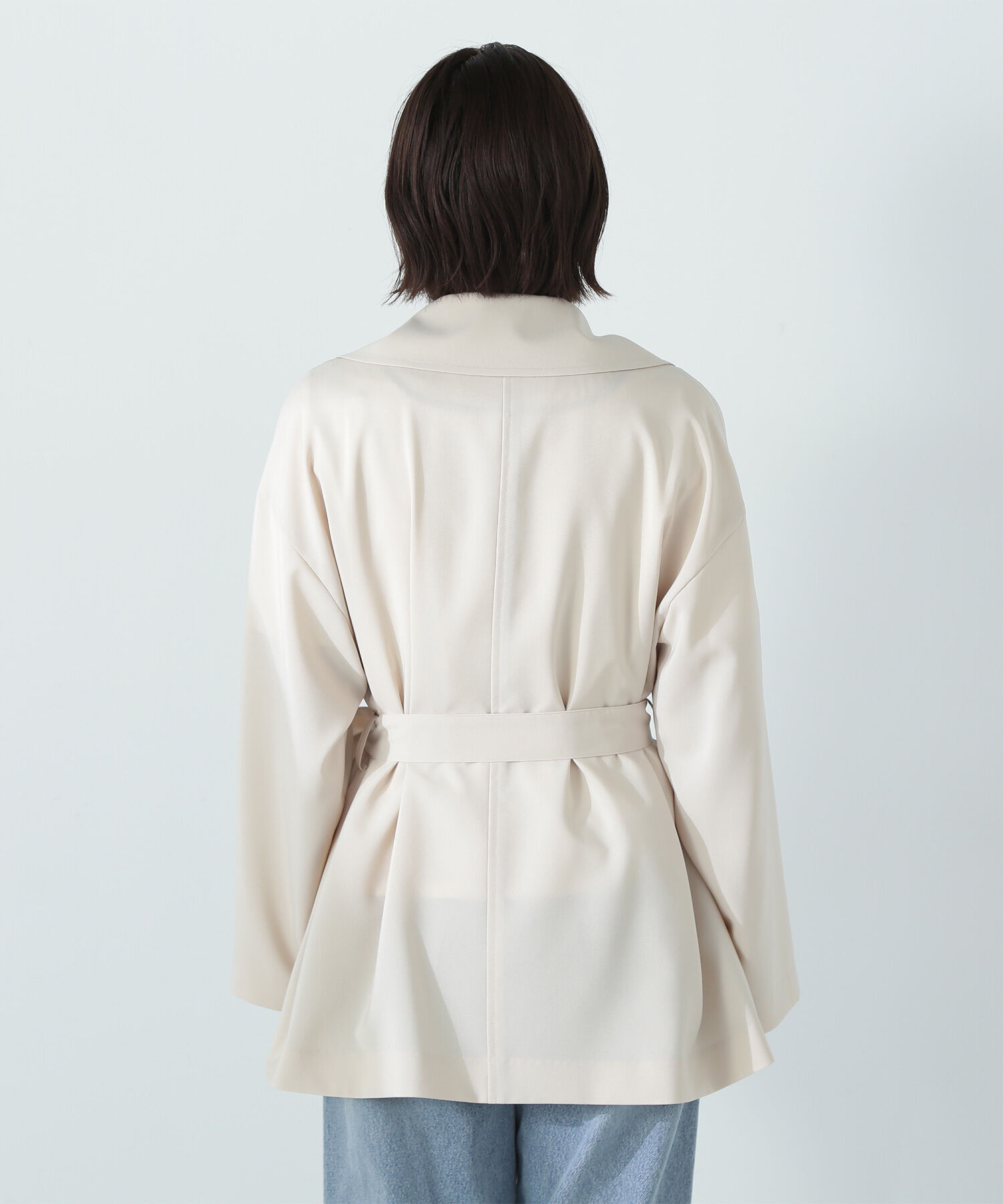  「ライトスプリングコートシリーズ ミドル丈トレンチコート」|ブルゾン・スタジャン|