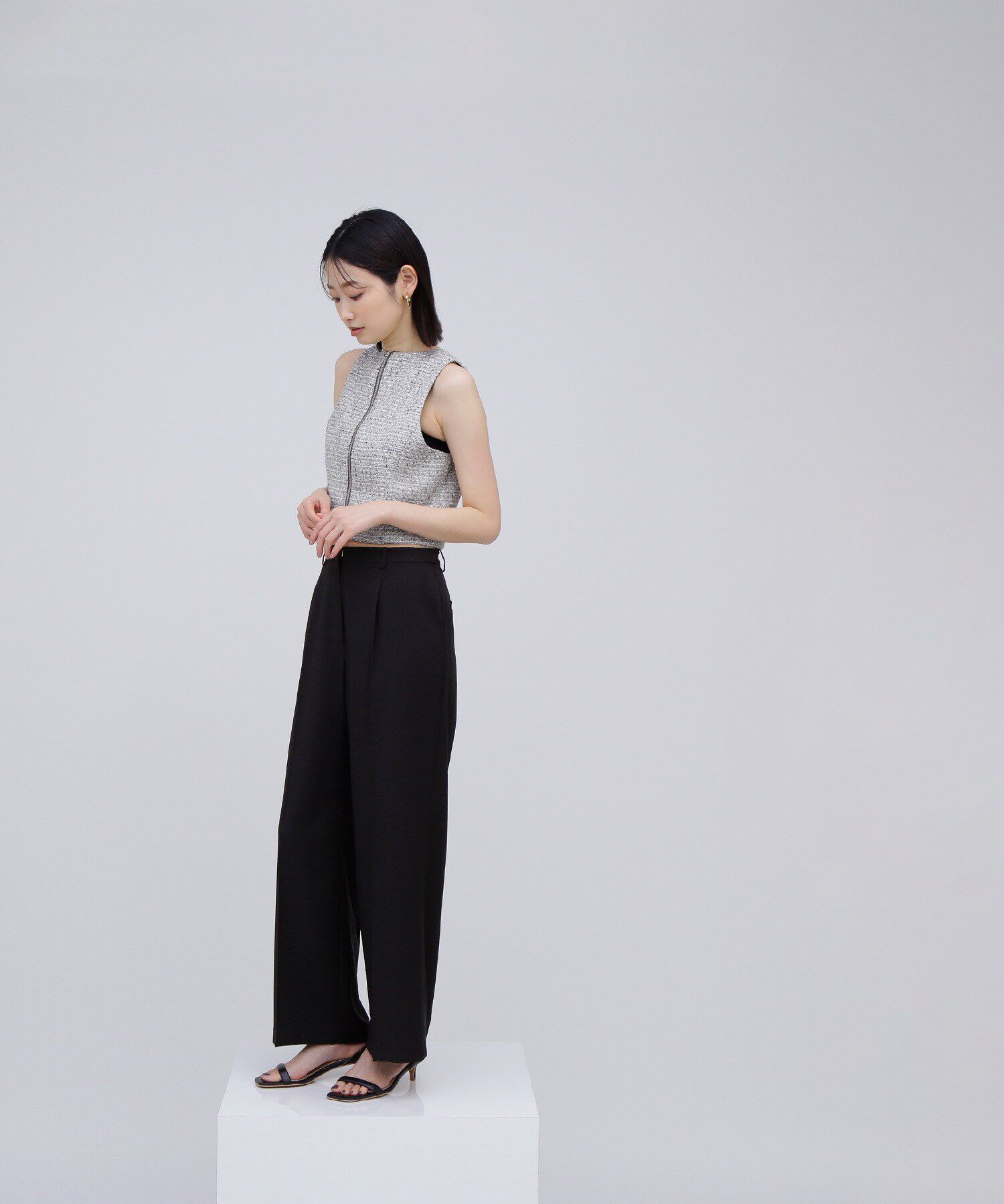  「スプリングツイード SETUP ブラウス」|シャツ・ブラウス|