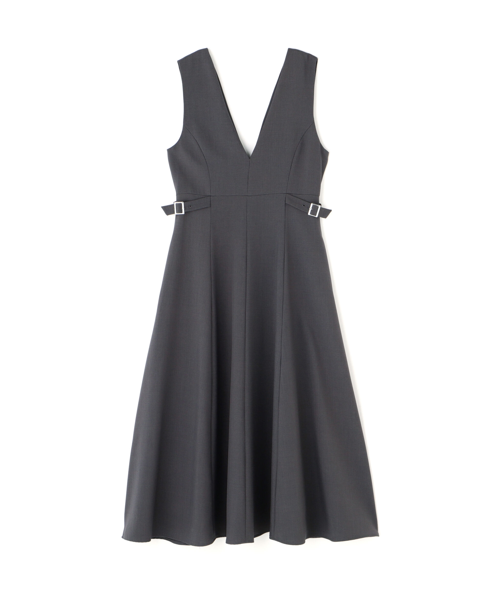  「Vネックサイドバックルジャンスカ」|ワンピース|