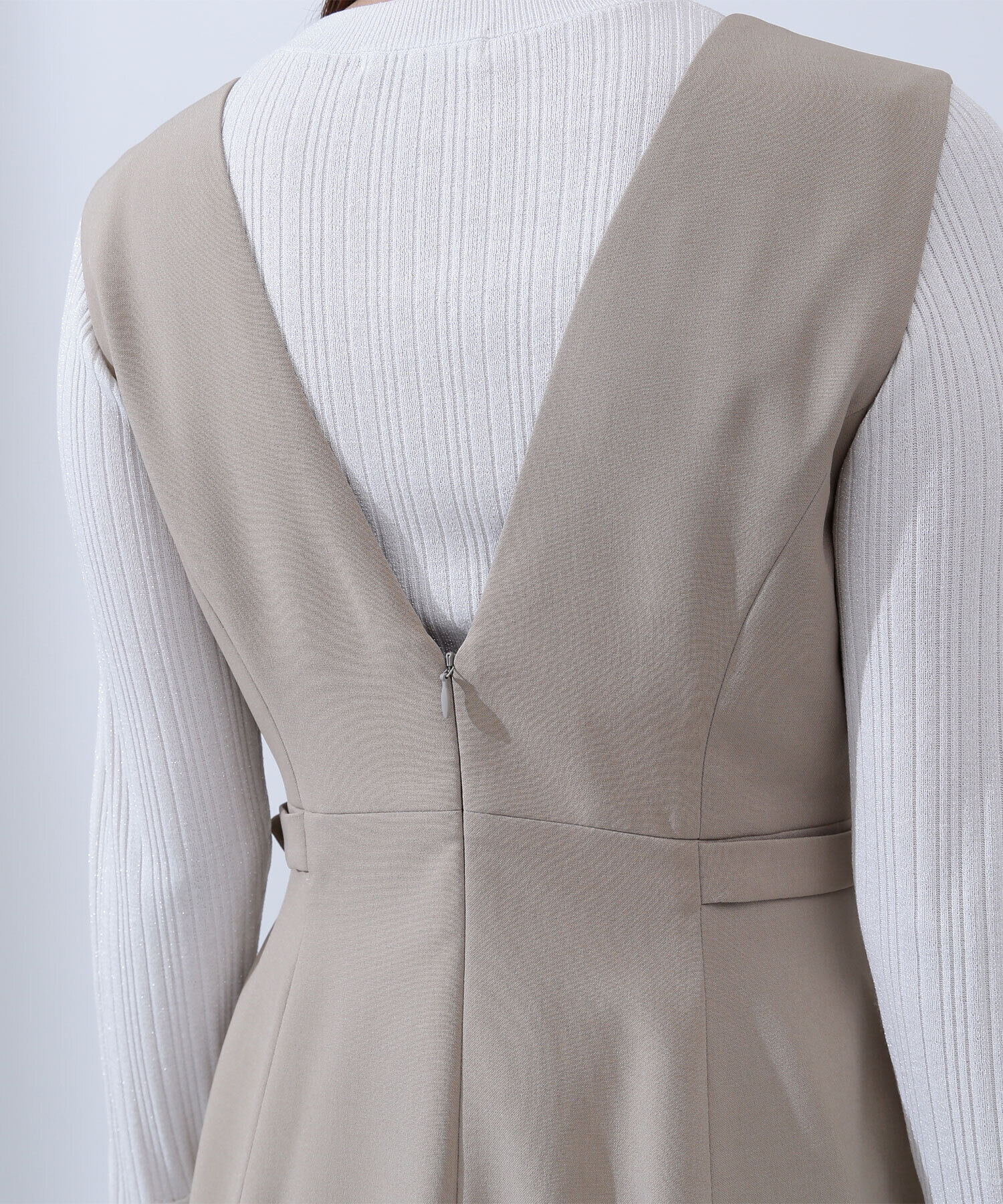  「Vネックサイドバックルジャンスカ」|ワンピース|