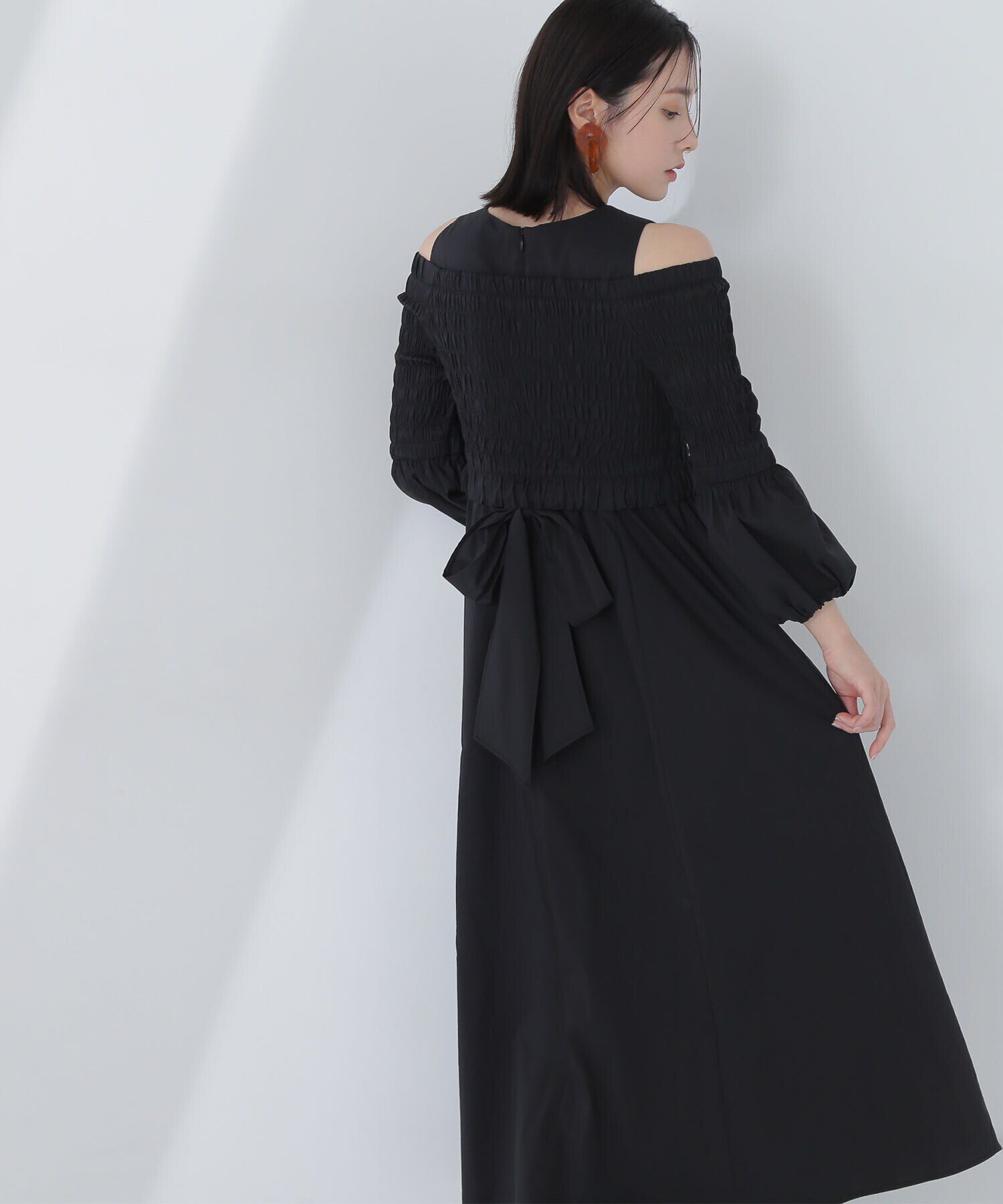  「シャーリングブラウスセットワンピース」|ワンピース|クロ