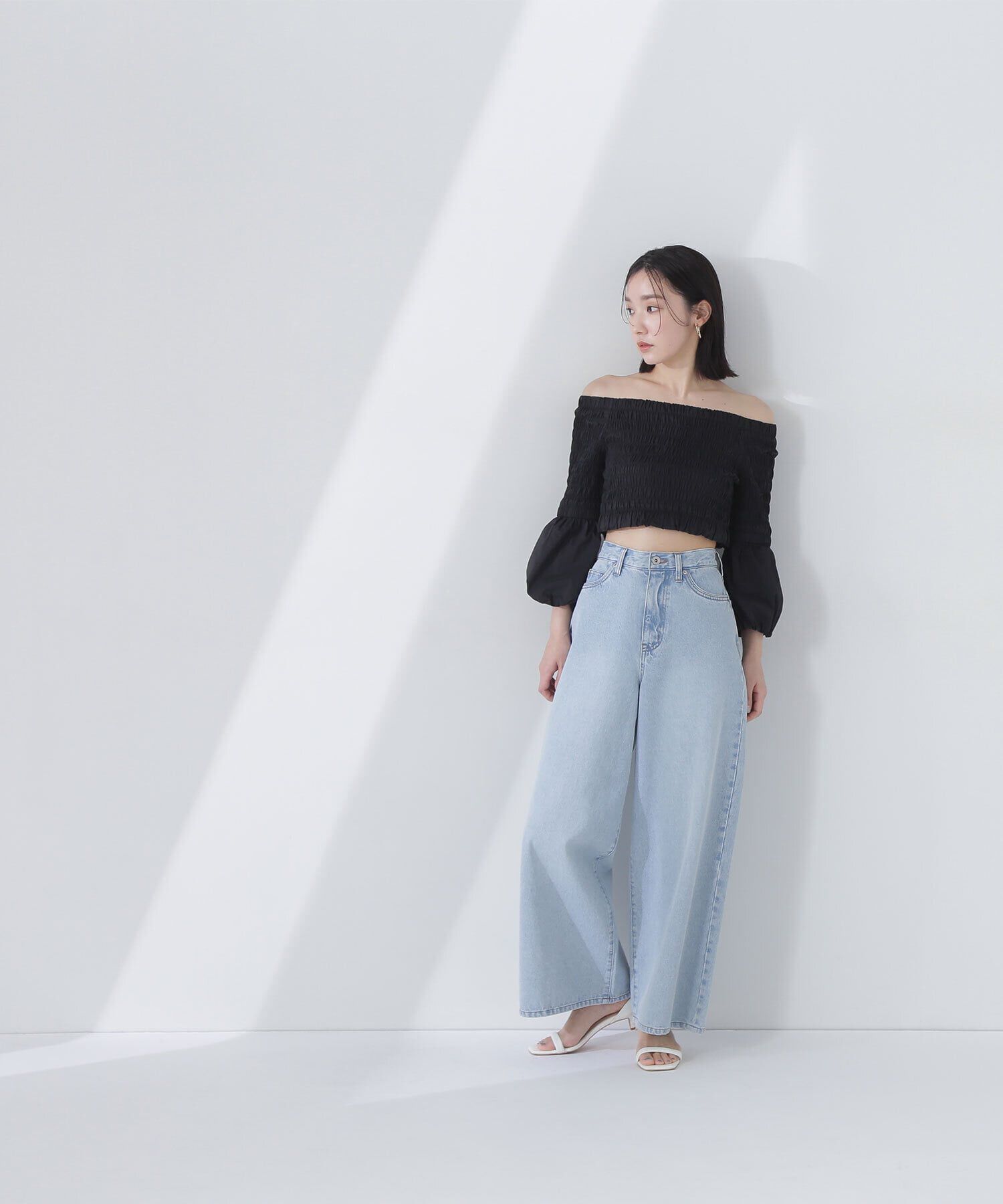  「シャーリングブラウスセットワンピース」|ワンピース|