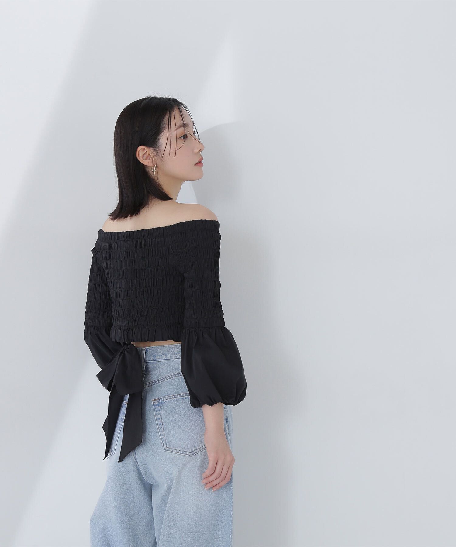  「シャーリングブラウスセットワンピース」|ワンピース|