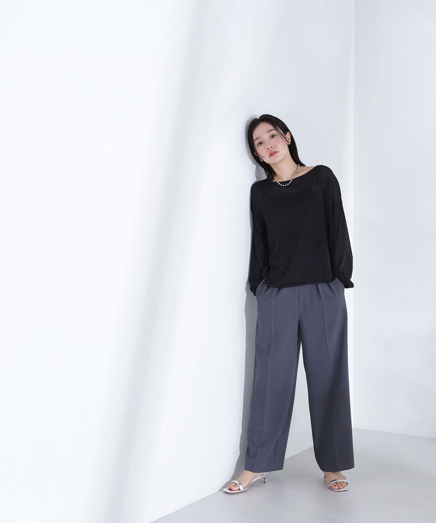  「ラメシアーオーバーニット」|ニット・セーター|