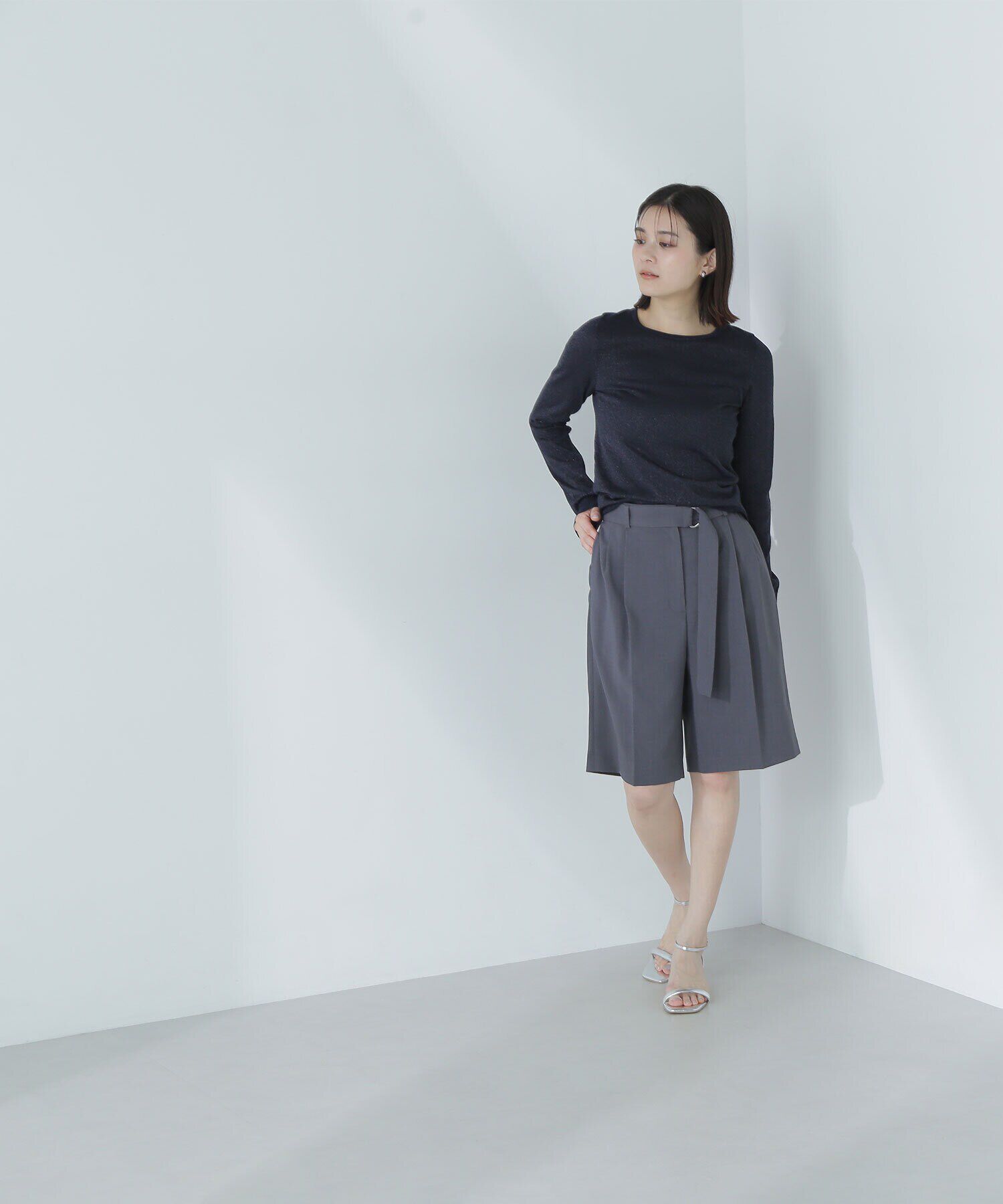  「クルーネックラメニット」|ニット・セーター|